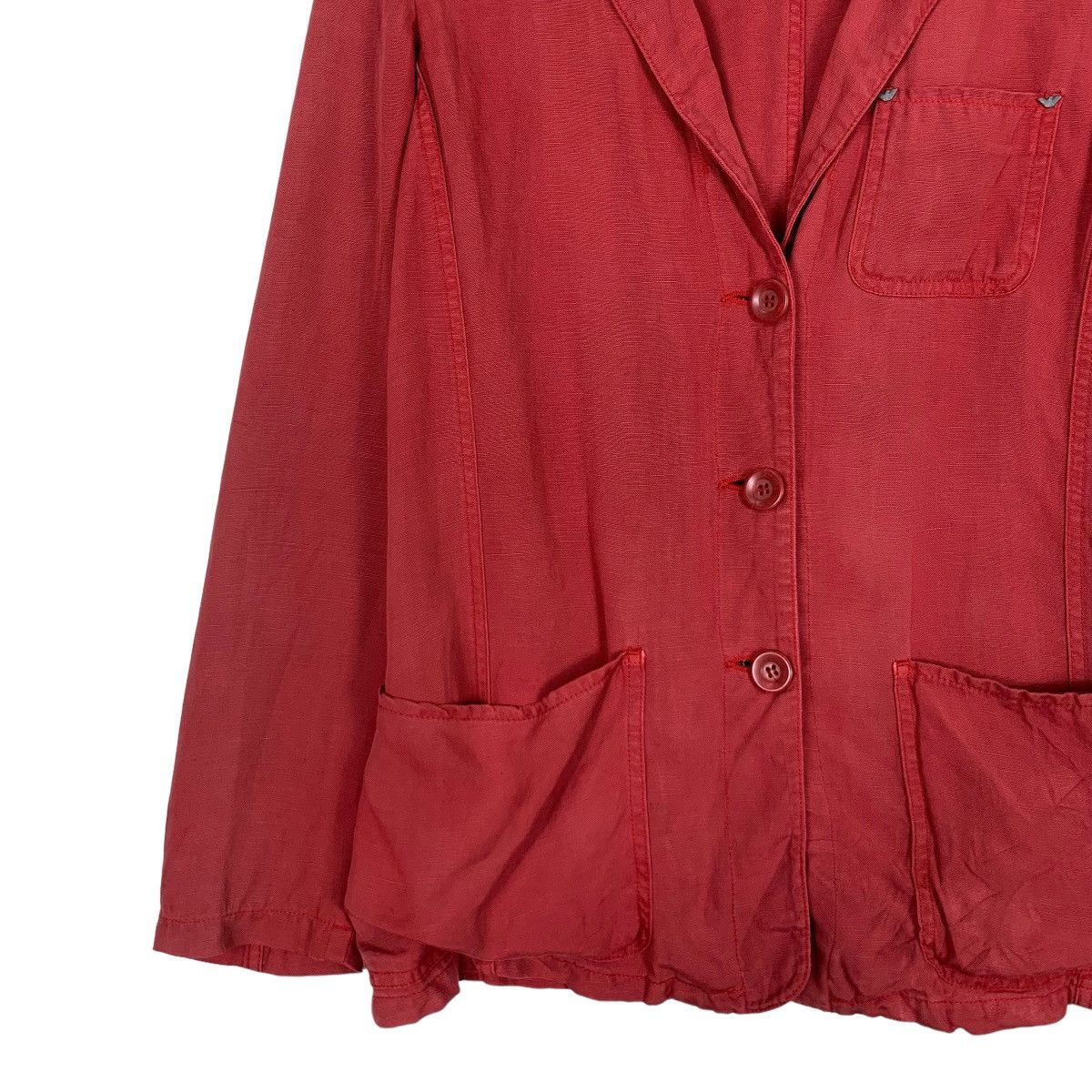 Armani ARMANI JEANS Red Casual Jacket #1171-C54 Size S / US 4 / IT 40 - 5 Thumbnail