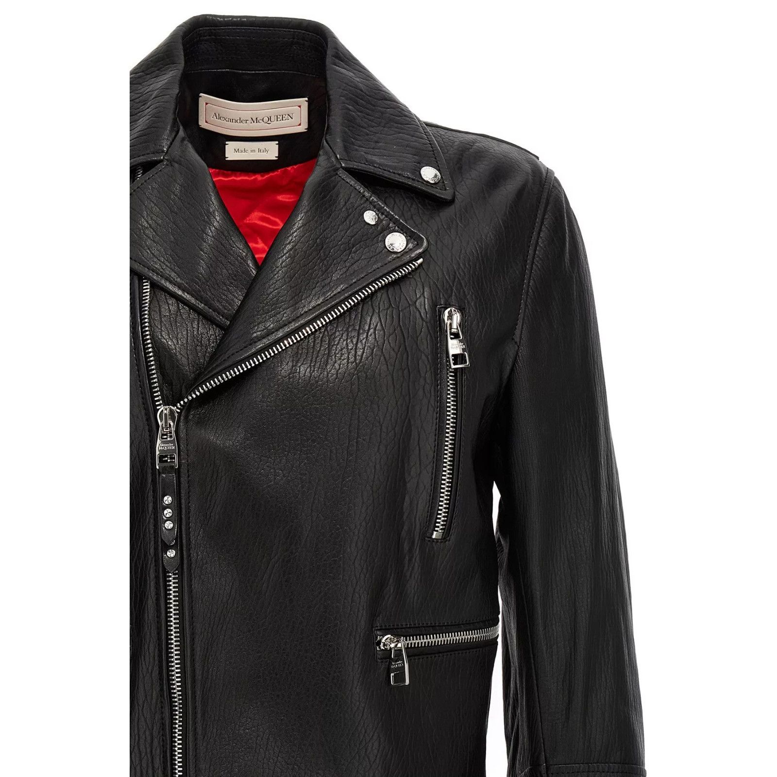 Alexander McQueen ALEXANDER MCQUEEN Black Leather Jacket New & Authentic (Men' Size US L / EU 52-54 / 3 - 4 Thumbnail