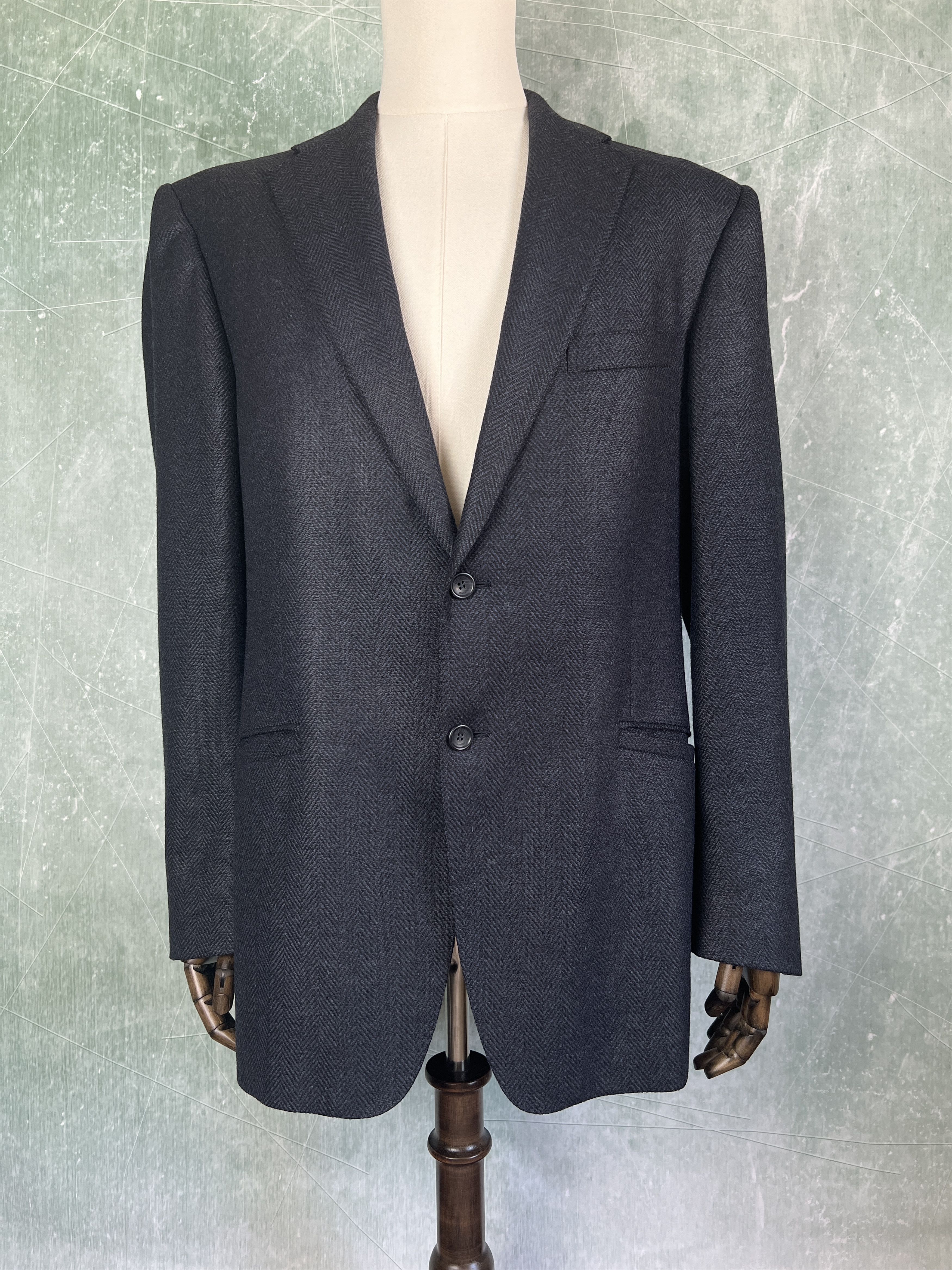 Versace Versace Collection Wool Blazer Jacket Herringbone Size 56R Size 54R - 2 Thumbnail