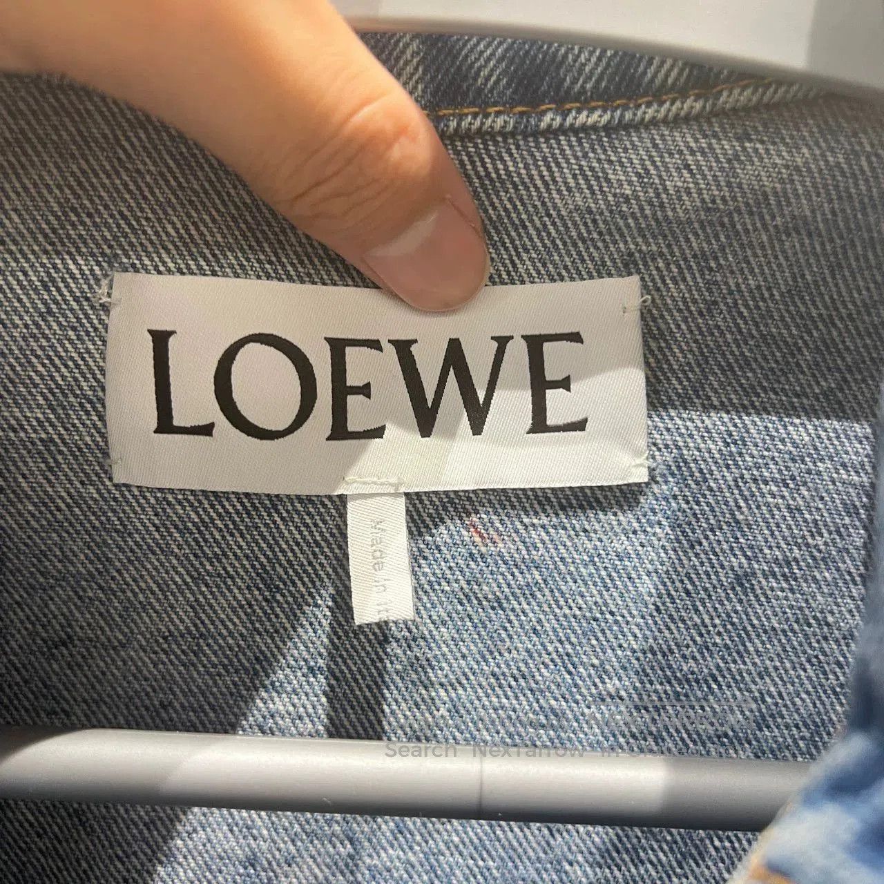 Loewe denim jacket with leather patch details. Size US S / EU 44-46 / 1 - 2 Thumbnail