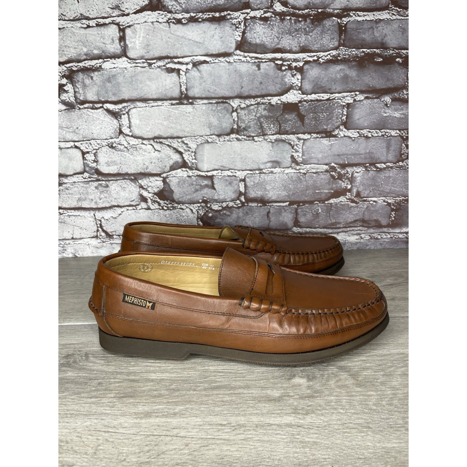 Mephisto Mephisto Spinnaker Brown Leather Penny Loafers Casual Shoes Size US 11.5 / EU 44-45 - 1 Thumbnail