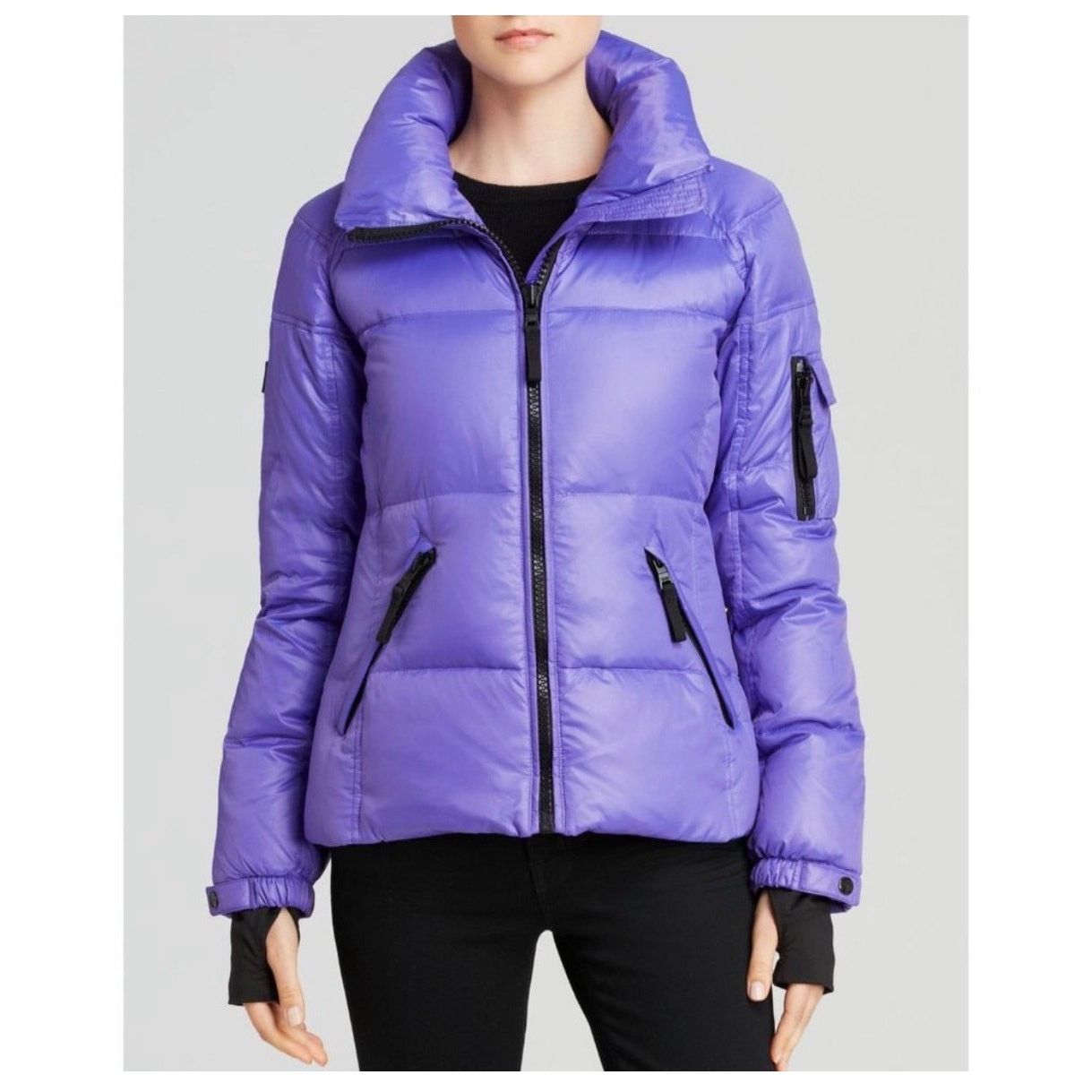SAM. SAM. Freestyle Puffer Goose Down Jacket Iris Glossy Purple Size M / US 6-8 / IT 42-44 - 1 Thumbnail