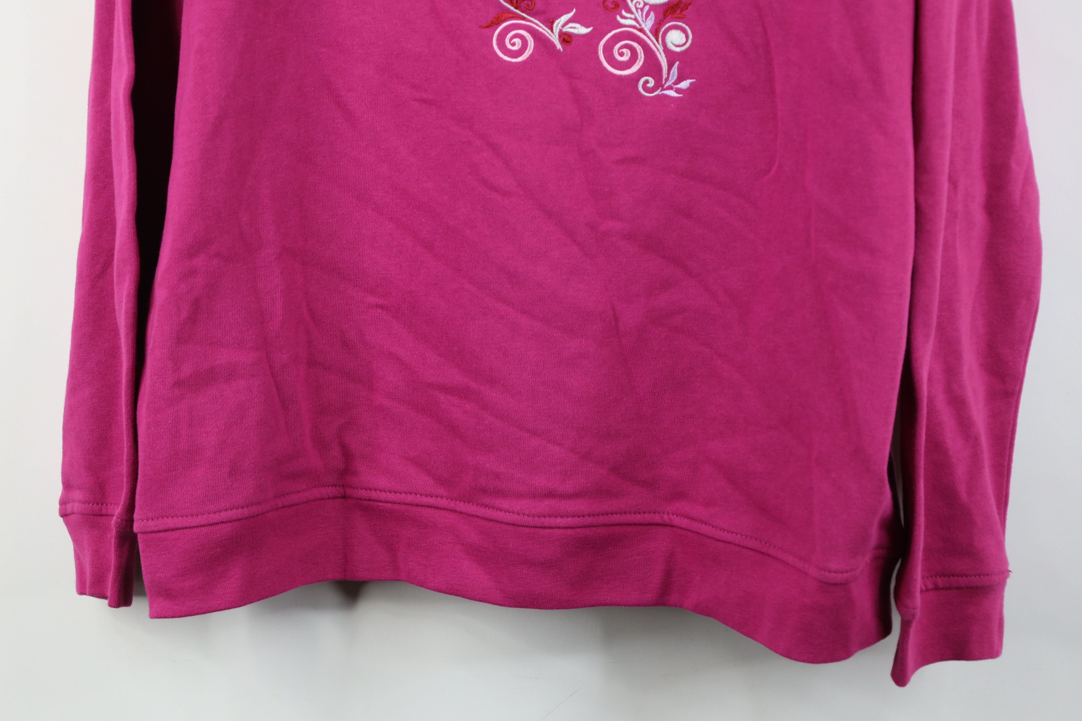 Vintage Vintage 90s Y2K Streetwear Butterfly Collared Sweatshirt Size L / US 10 / IT 46 - 3 Thumbnail