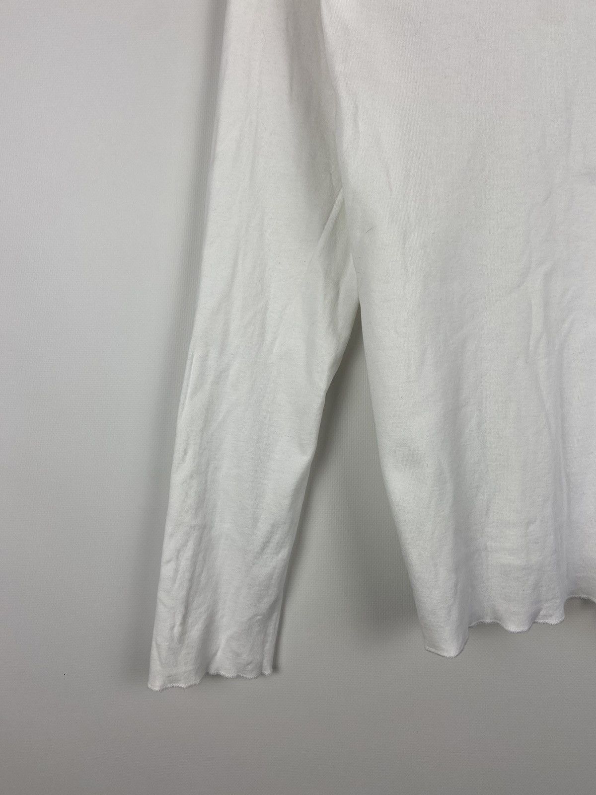 Designer × Sonia Rykiel Sonia Rykiel White Long Sleeve Graphic Tee "Lady" Blouse Size XL / US 12-14 / IT 48-50 - 15 Thumbnail