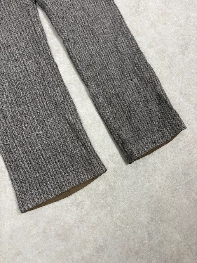 Dries Van Noten Dries Van Noten Grey Classy Wool Mozaic Pants Size US 30 / EU 46 - 8 Thumbnail