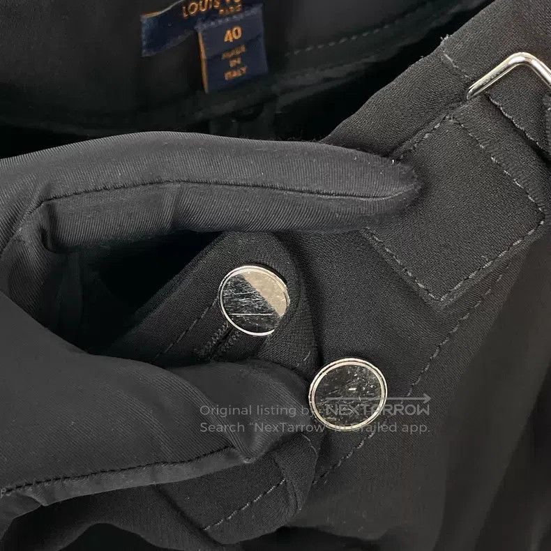 Louis Vuitton Louis Vuitton Black Silver Button Suit Shorts Size US 40 / EU 56 - 4 Thumbnail