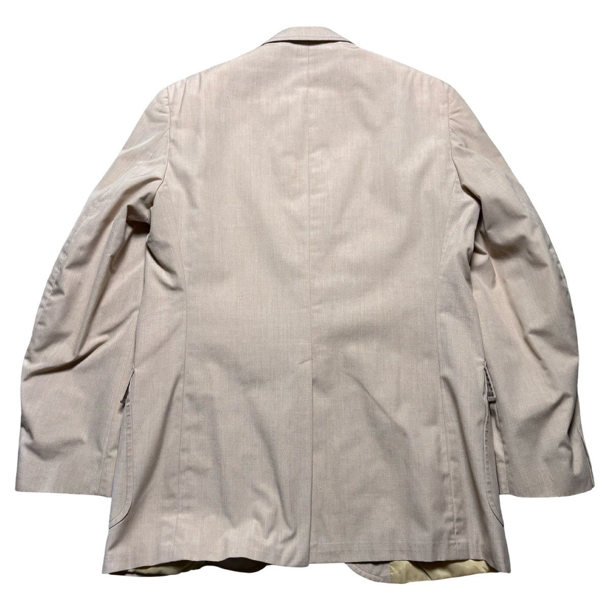 Other Vintage 80s Beige Cotton Blazer Men's L 42 Casual Formal Size 42R - 10 Thumbnail