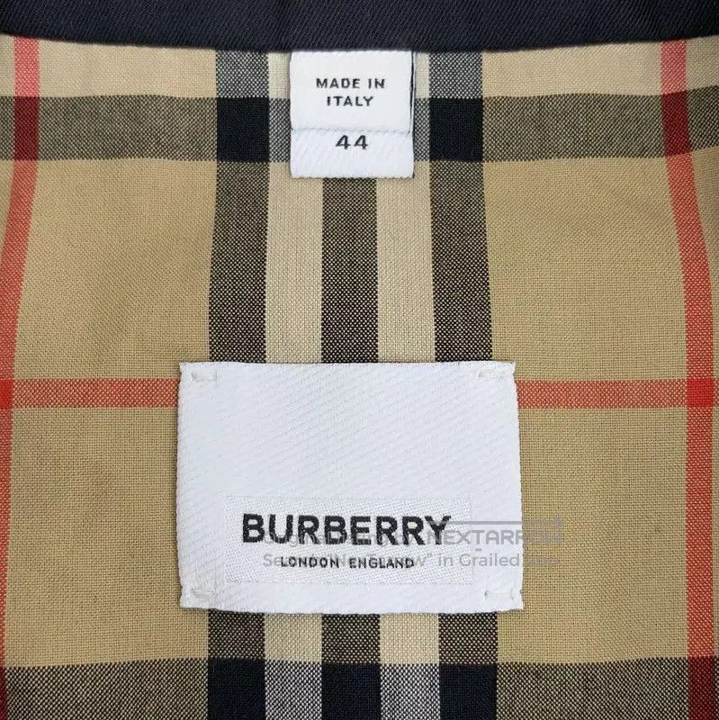 Burberry Burberry Women's Black Cotton Trench Coat. Size L / US 10 / IT 46 - 5 Thumbnail