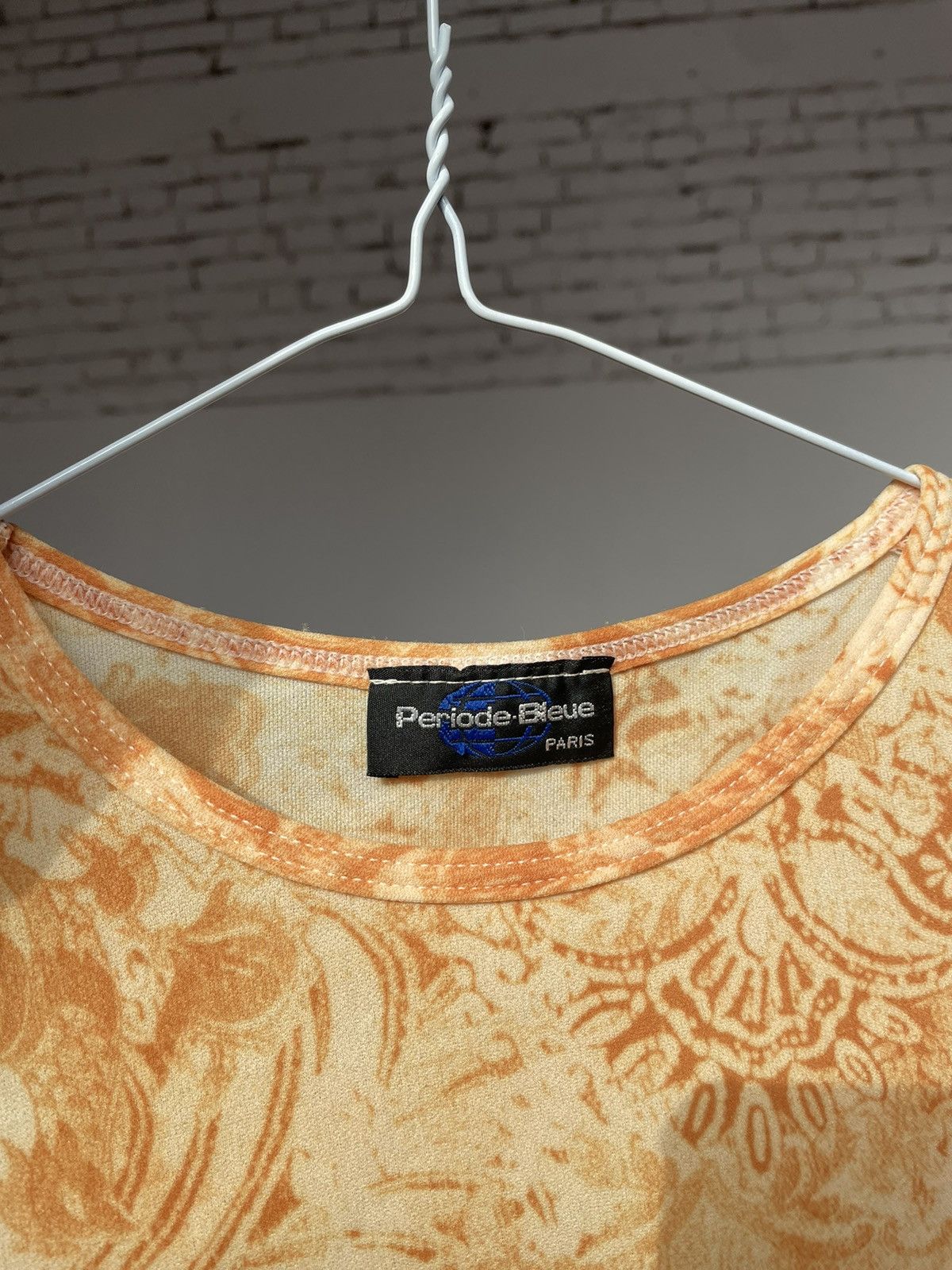 Japanese Brand × Vintage Y2k Yellow Mesh Top/Blouse Size S / US 4 / IT 40 - 2 Thumbnail