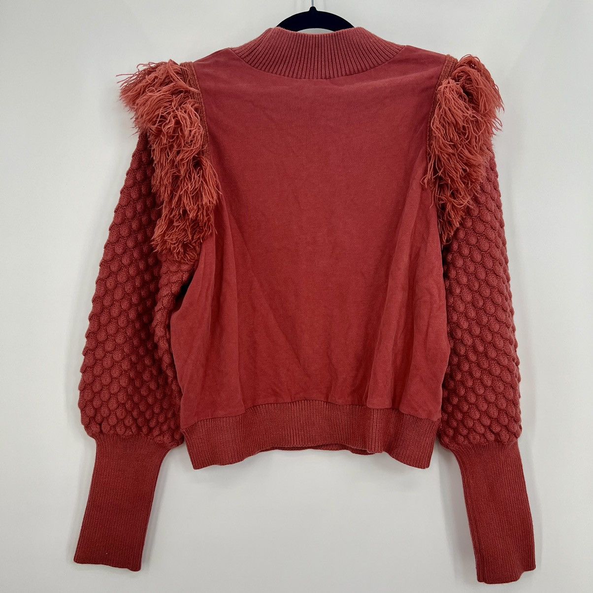 Anthropologie Anthropologie Dolan Fringed Sweater Pullover Crew Neck Pom Size L / US 10 / IT 46 - 3 Thumbnail
