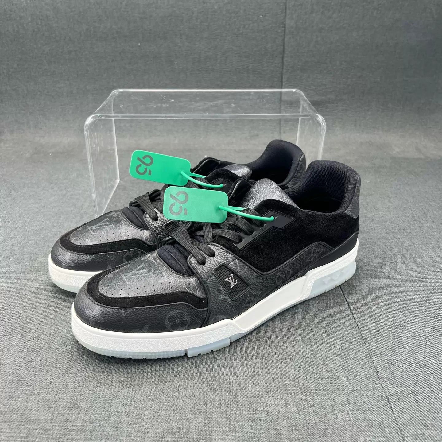 Louis Vuitton LV Trainer Black Monogram Denim US10/EUR44 Size US 11 / EU 44 - 1 Thumbnail