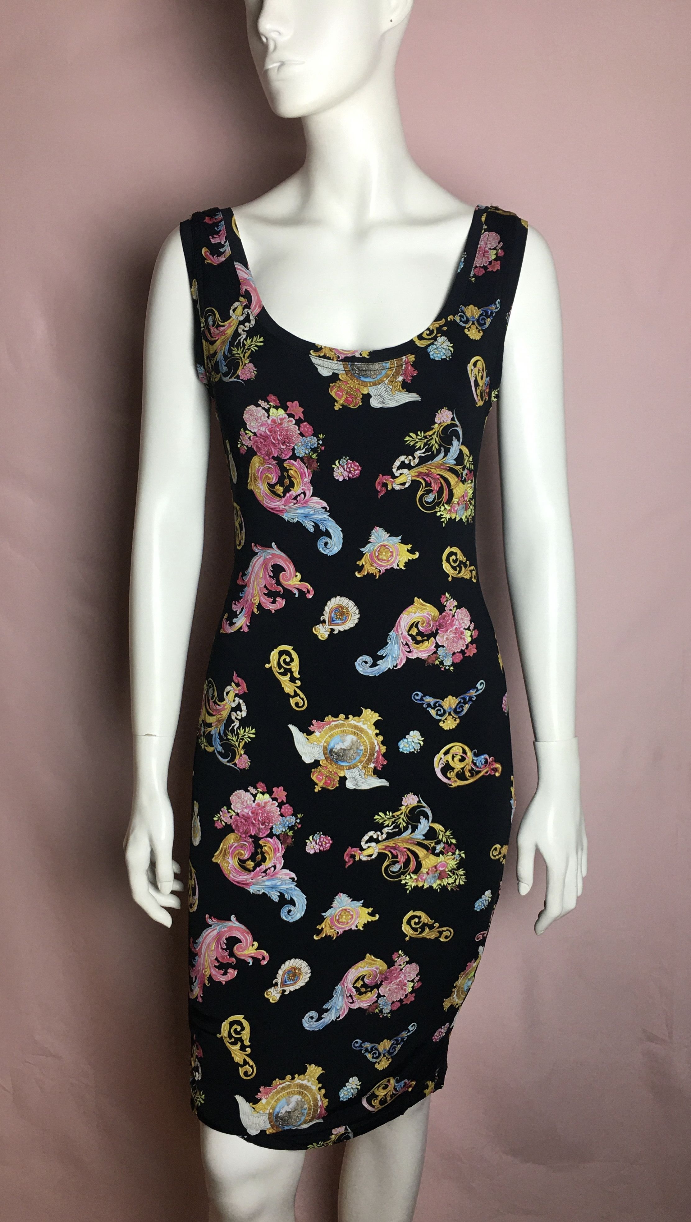 Versace Jeans Couture Versace Jeans Couture Paisley Modern Print Dress US 12 Size XL / US 12-14 / IT 48-50 - 3 Thumbnail
