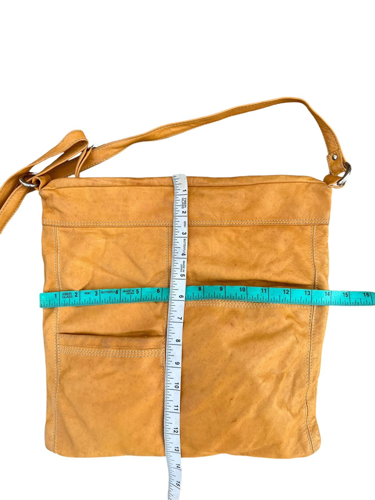Leather Vintage DEL CONTE Muddy Stains Fade Patina Leather Bag Size ONE SIZE - 25 Thumbnail