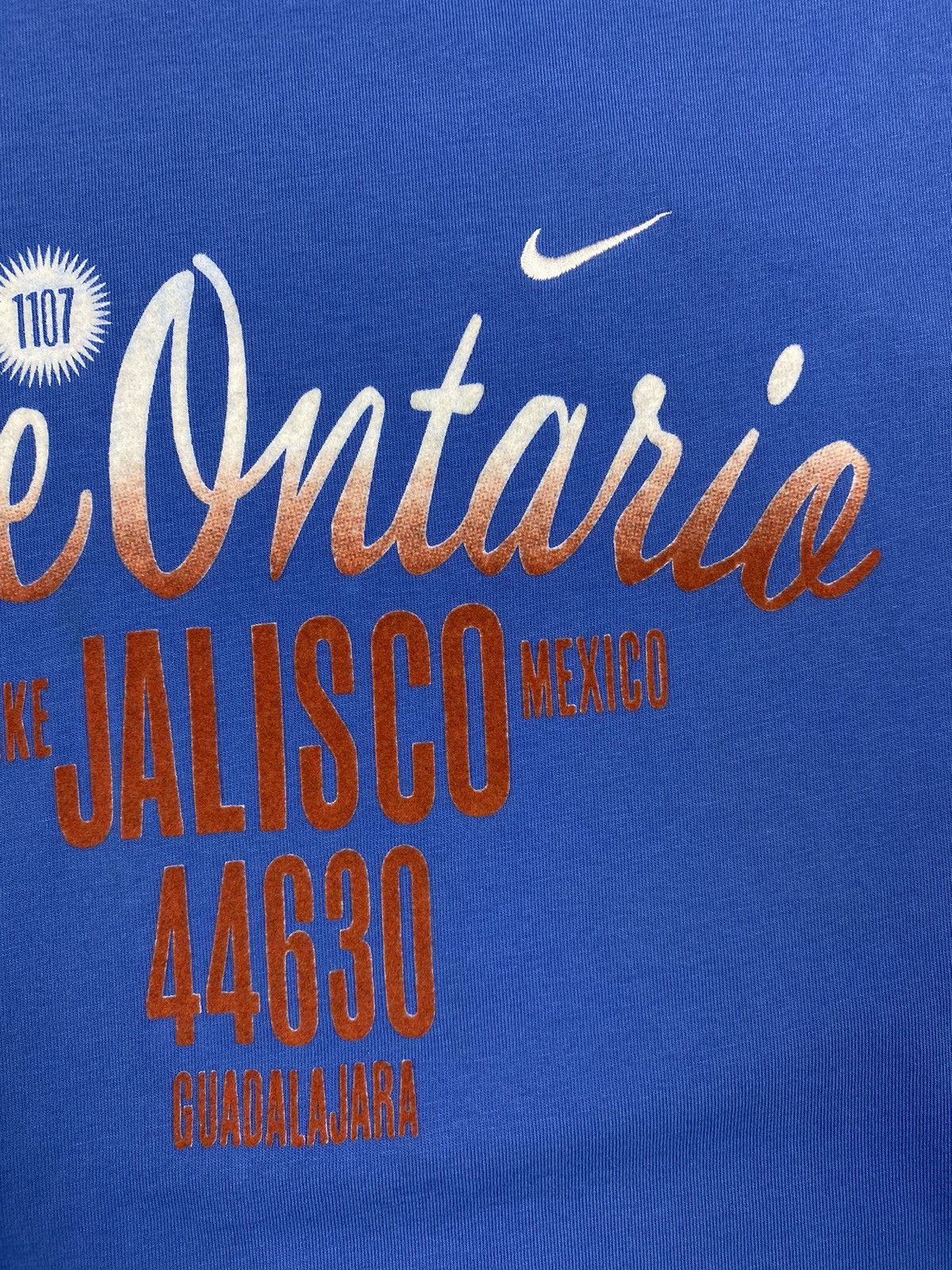Nike Vintage 90 Nike Calle Ontario Jalisco Mexico Swoosh T Shirt Size US XL / EU 56 / 4 - 7 Thumbnail