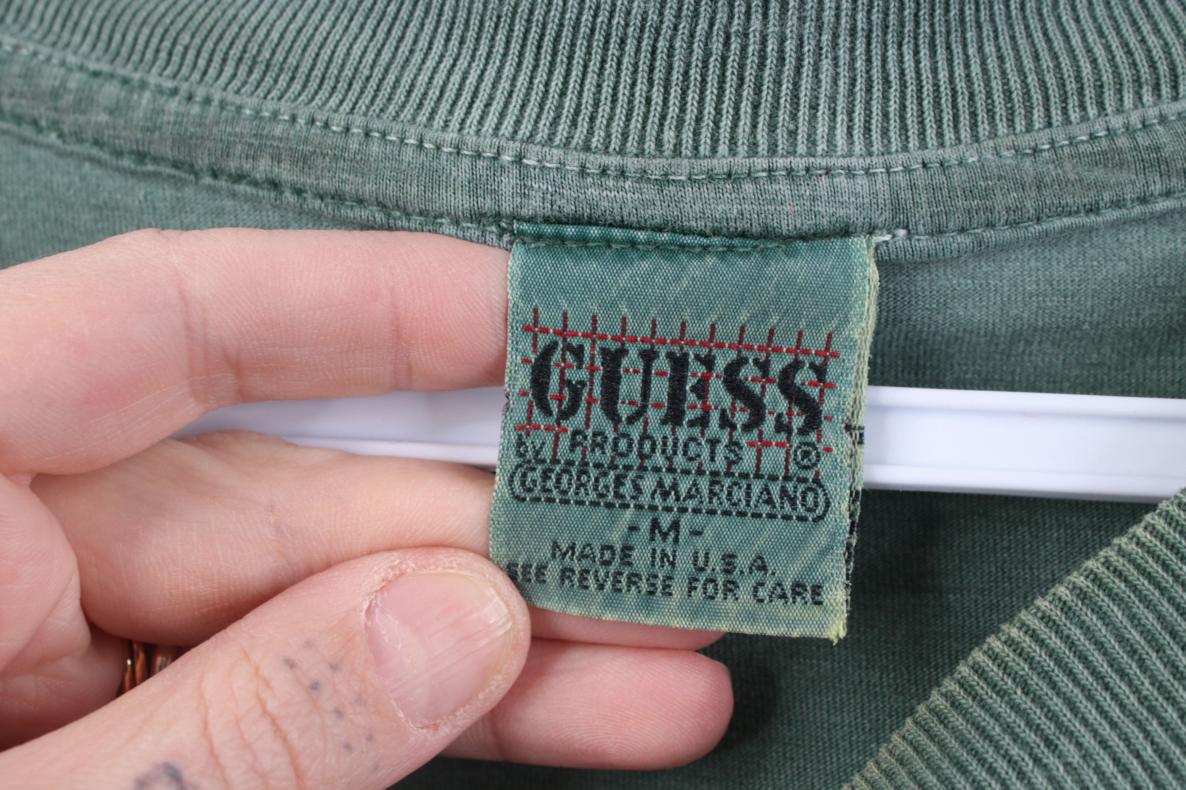 Guess Vintage 90s Guess Spell Out Baggy Fit Stonewash T-Shirt USA Size US M / EU 48-50 / 2 - 6 Thumbnail