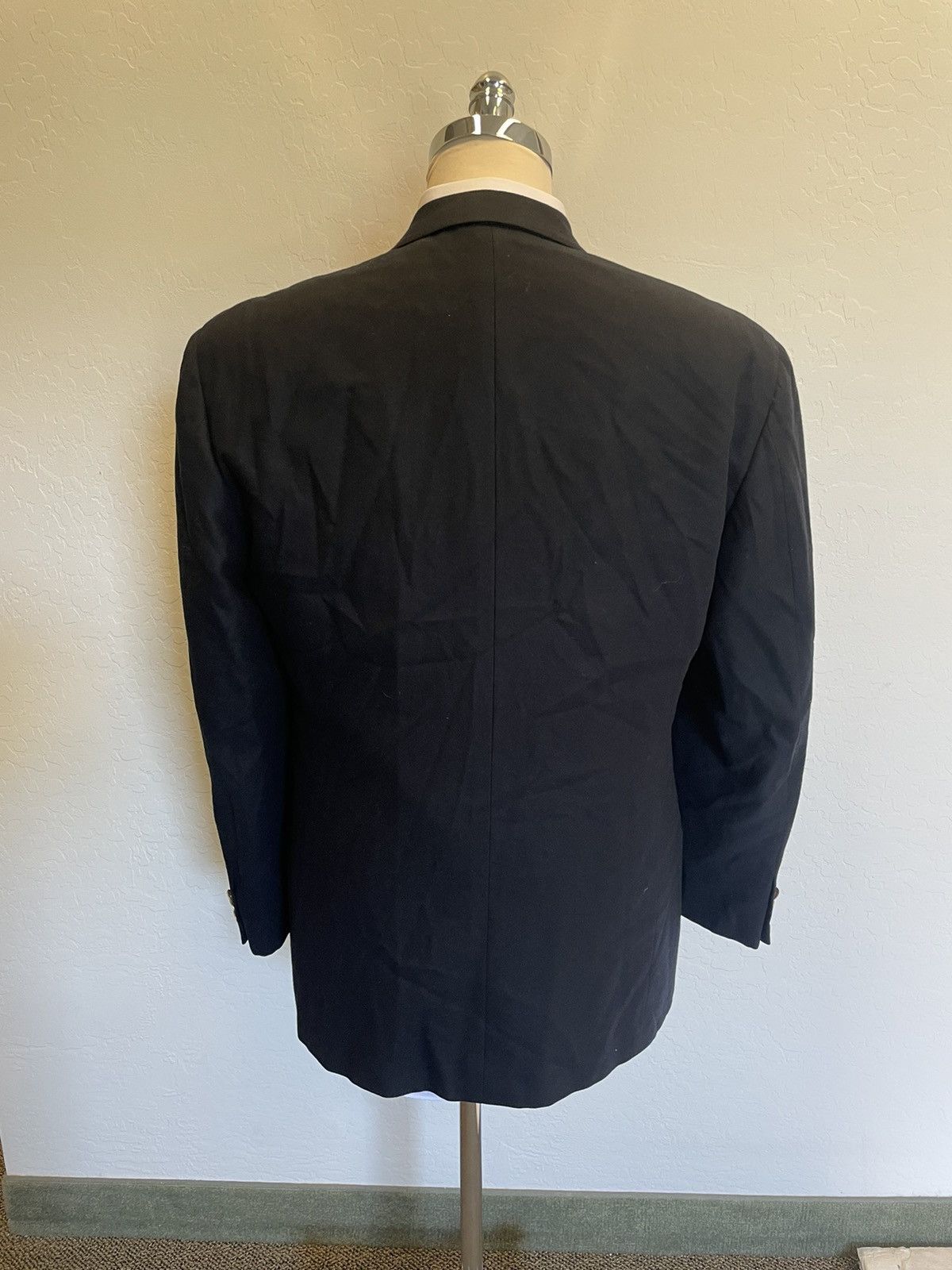 Giorgio Armani × Vintage Winter Weight Wool & Cashmere Double Breasted Jacket Size 44R - 3 Thumbnail