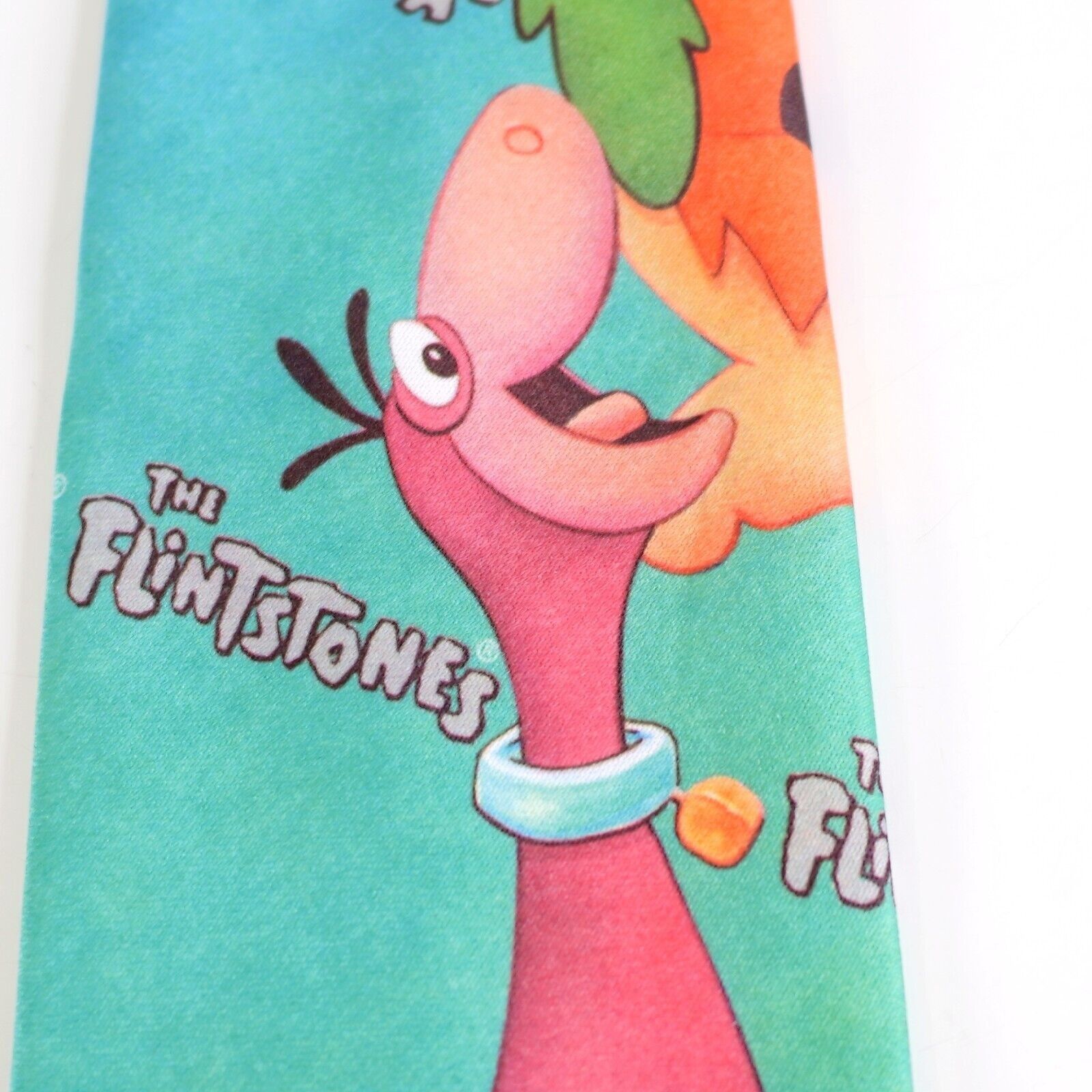 Ralph Marlin Ralph Marlin The Flintstones Green Print Polyester Tie Size ONE SIZE - 2 Thumbnail