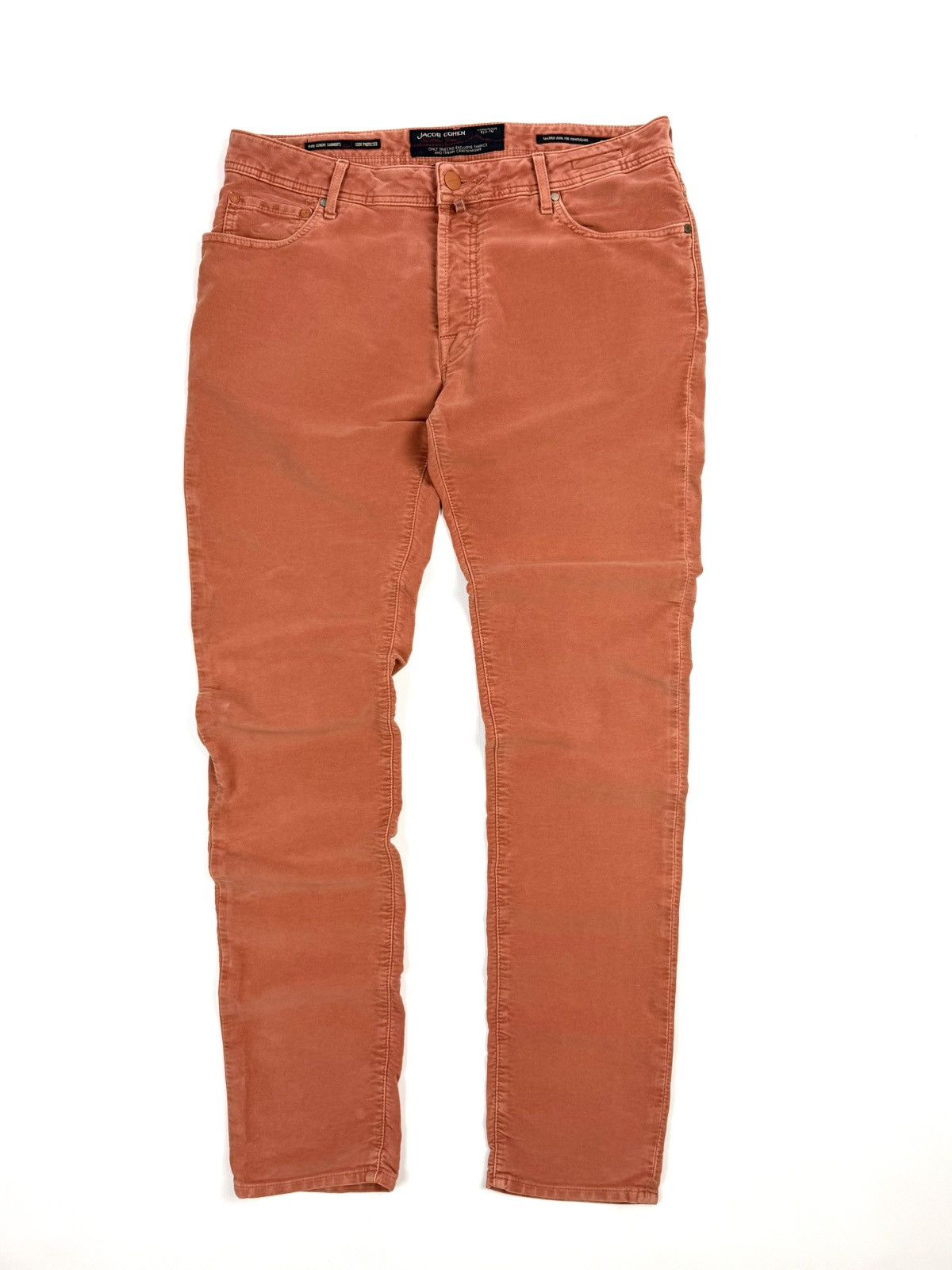 Jacob Cohen Luxury Jacob Cohen Velour Pants Peach Men’s 37 XL Vintage Size US 37 - 1 Thumbnail
