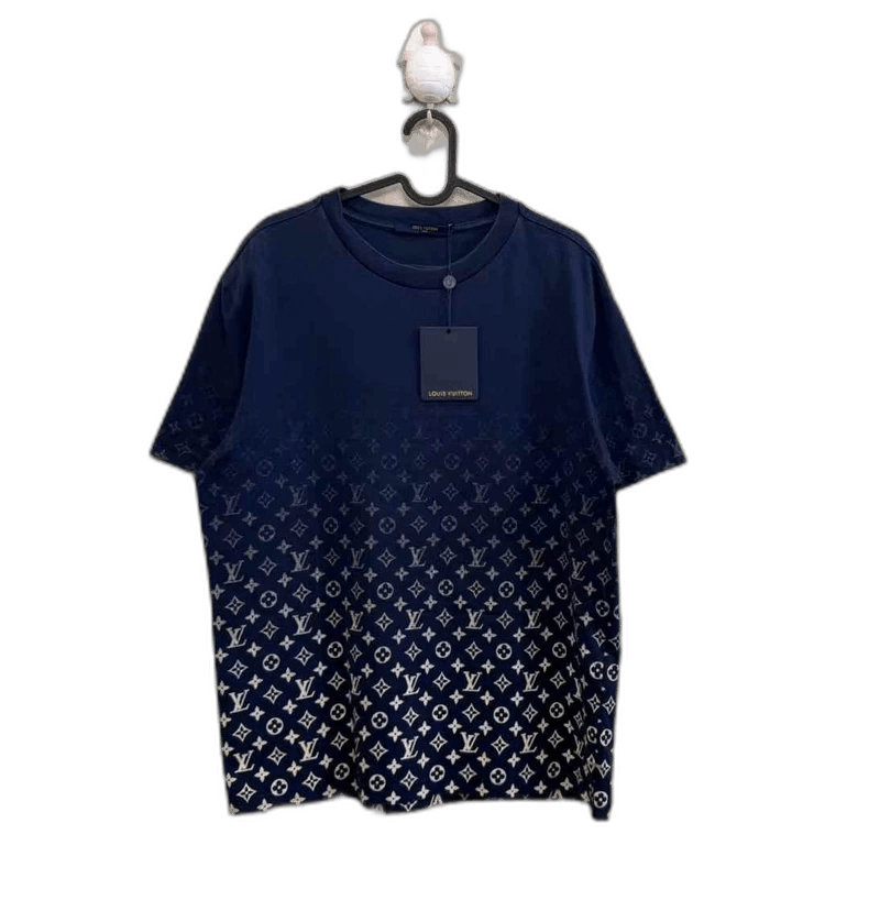 Louis Vuitton LV Blue Black Gradient Short Sleeve T Size US L / EU 52-54 / 3 - 1 Thumbnail