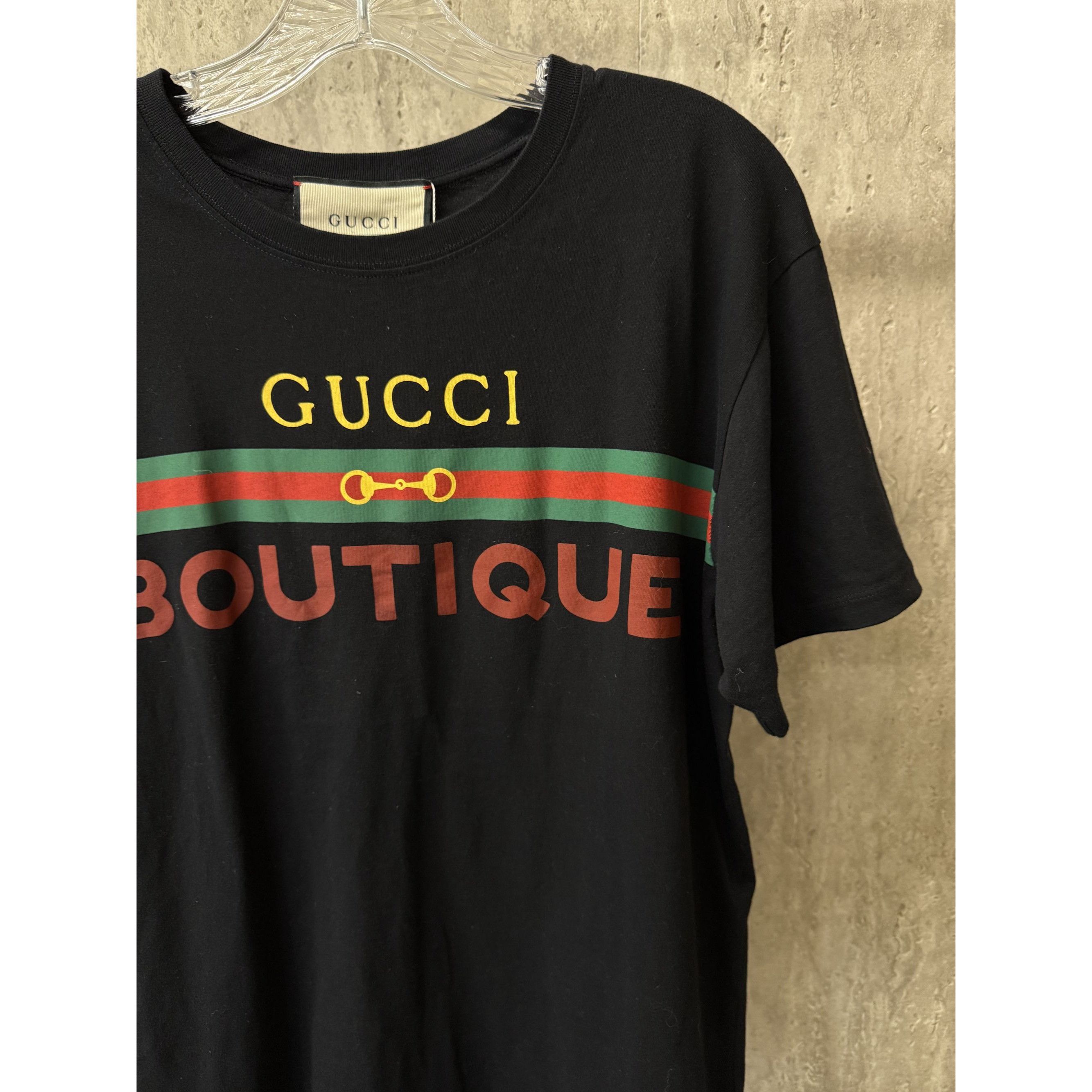 Gucci Gucci Boutique Black Cotton T-Shirt Made In Italy Unisex Cas Size XS / US 0-2 / IT 36-38 - 4 Thumbnail