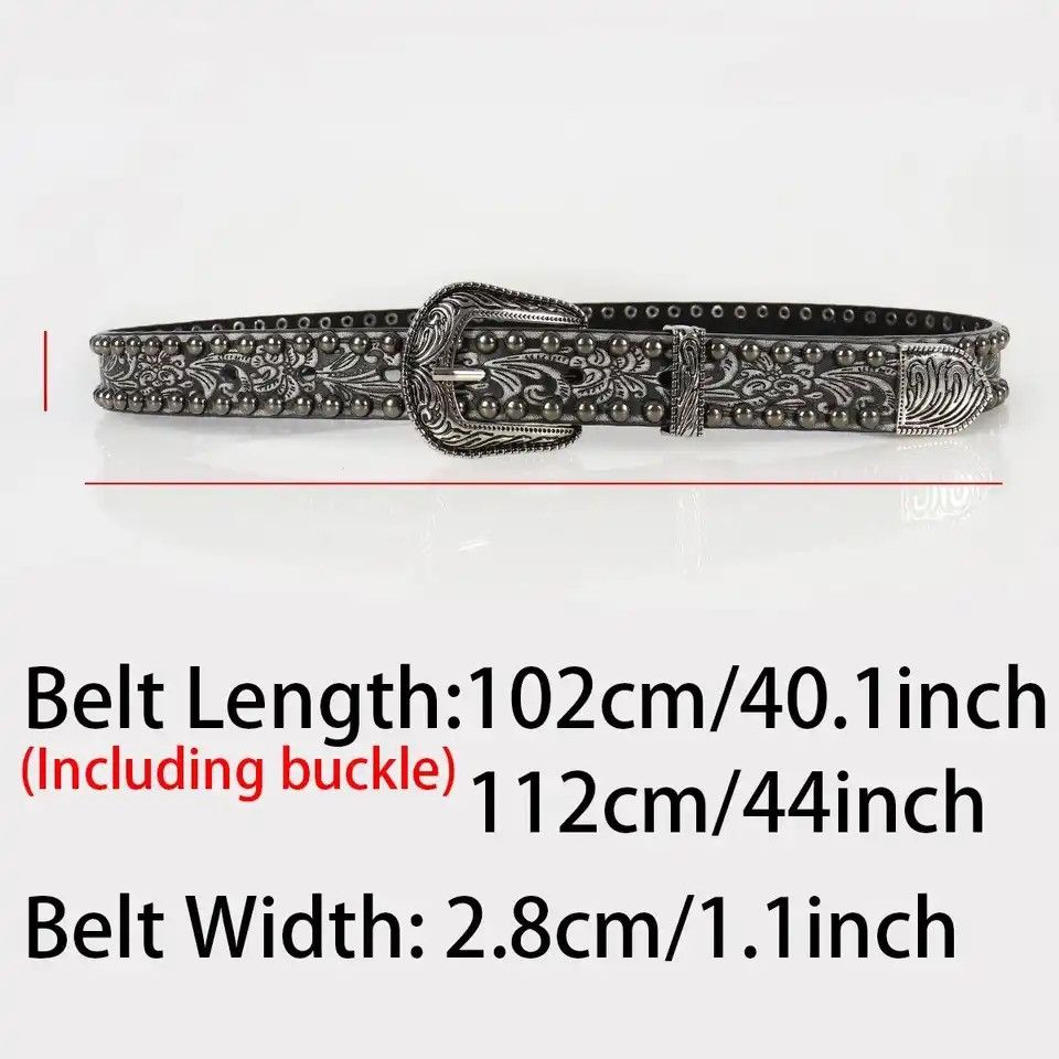 Vintage Retro Carved Alloy Needle Buckle Size ONE SIZE - 4 Thumbnail