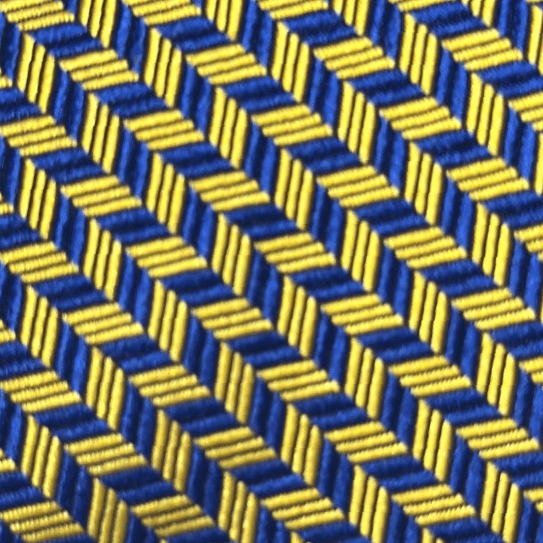 Brooks Brothers Brooks Brothers Makers Chevron Pure Silk Tie Woven in Italy Made USA necktie Blue Multicolor 58” W 4” Men One Size Silk Tie Size ONE SIZE - 2 Thumbnail