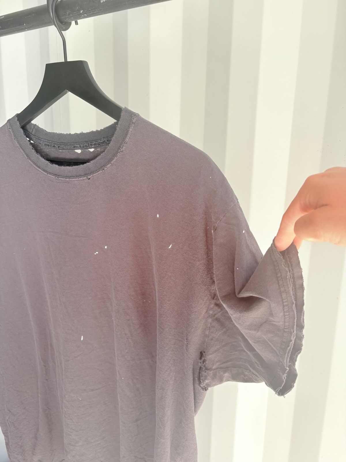 Vintage Vintage Blank Shirt Distressed Faded Grunge Thrashed Size US XXL / EU 58 / 5 - 4 Thumbnail