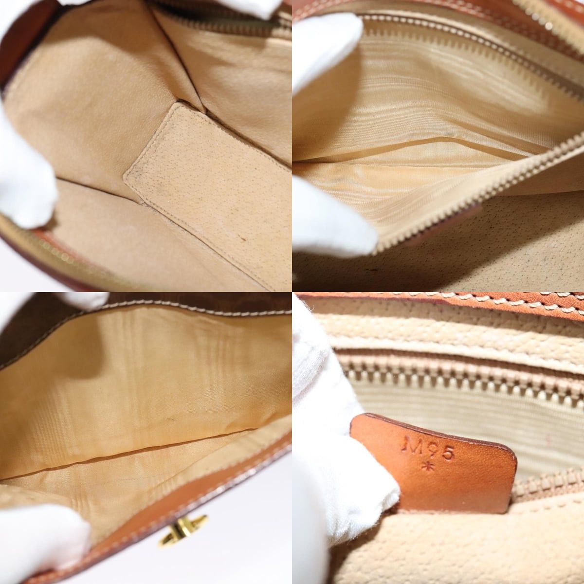 Celine CELINE Macadam Canvas Shoulder Bag Pvc Leather Brown Gold Size ONE SIZE - 12 Thumbnail