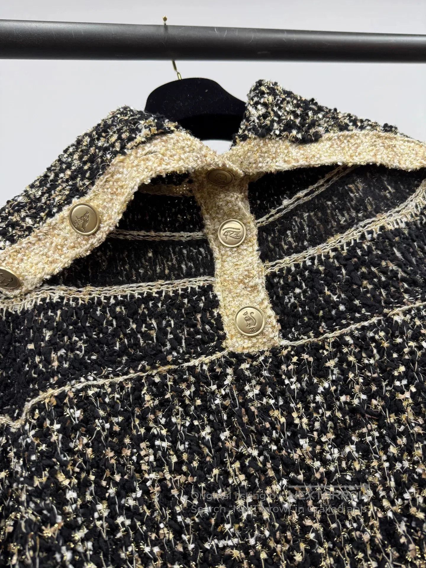 Chanel Chanel Egypt Series Black Gold Sweater. Size US M / EU 48-50 / 2 - 3 Thumbnail