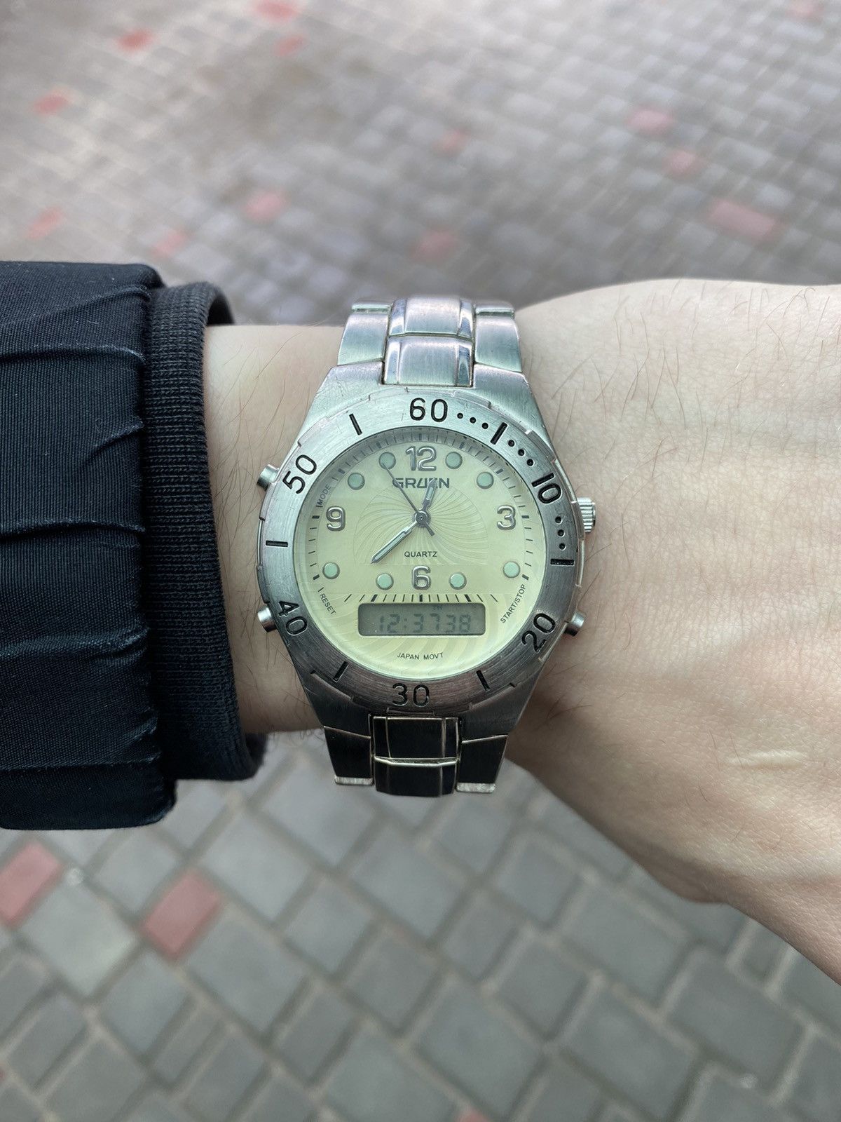 Japanese Brand × Jewelry × Vintage Vintage Gruen Watch Japan - Analog Digital Style Size ONE SIZE - 2 Thumbnail