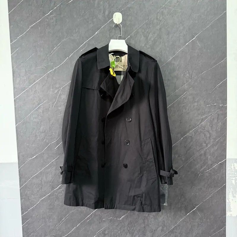 Burberry Burberry Black Cotton Women's Trench Coat Size S / US 4 / IT 40 - 1 Thumbnail