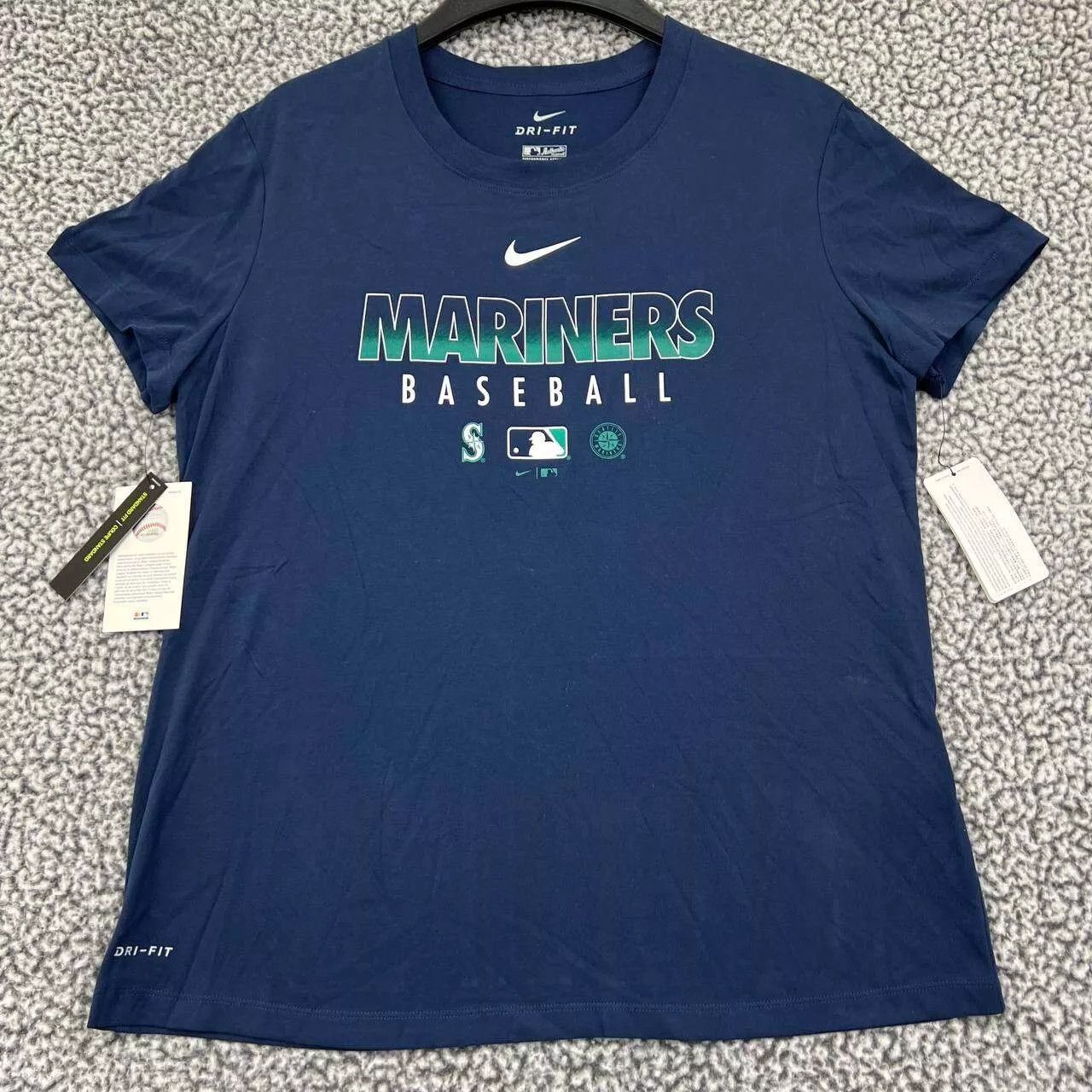 Nike Seattle Mariners Shirt Women M Blue Nike Dri-Fit Crew Neck Size M / US 6-8 / IT 42-44 - 1 Thumbnail