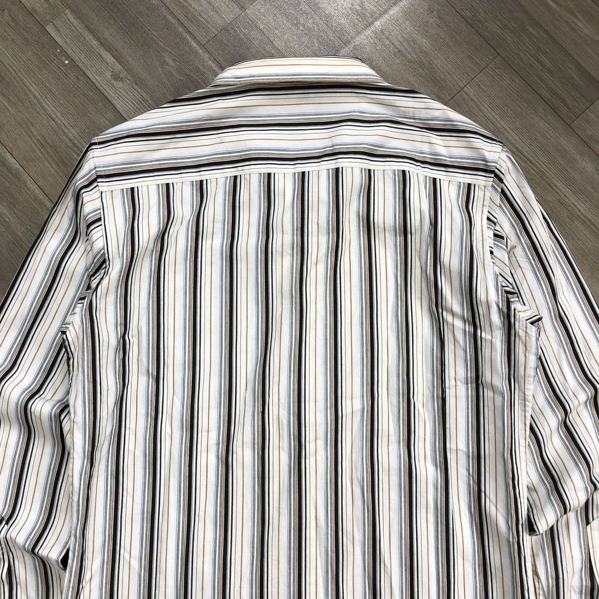 Japanese Brand × Tornado Mart 2000s Tornado Mart Japan Striped Button Up Shirt Size US M / EU 48-50 / 2 - 8 Thumbnail
