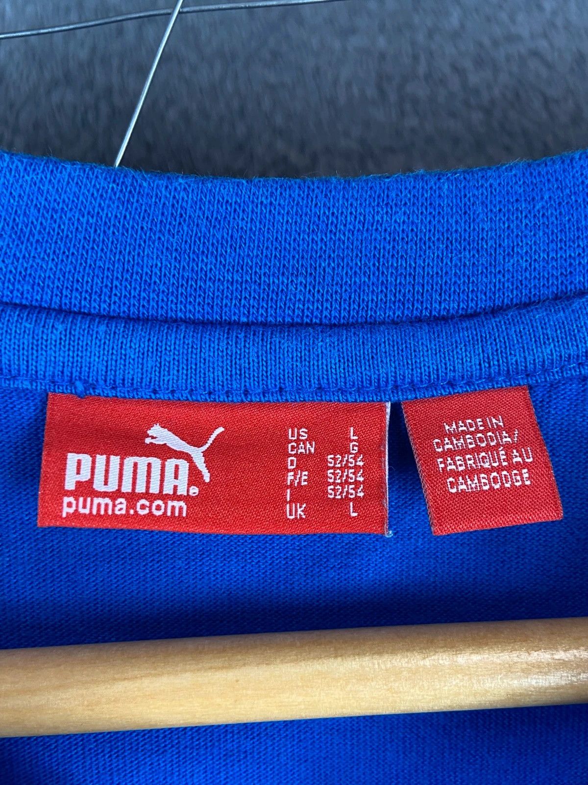 Puma Puma Italy football t-shirt vintage sportswear jersey Size US L / EU 52-54 / 3 - 4 Thumbnail