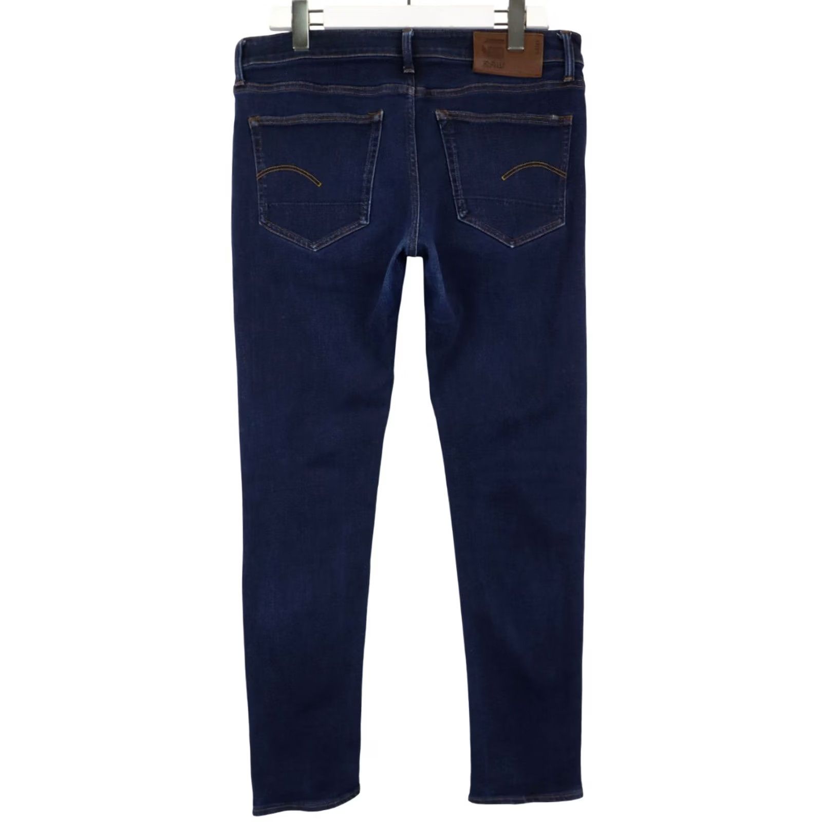 G-Star G-STAR 3301 Slim Jeans Men's Blue Denim Stretched Faded W34/L34 Zip Fly Size US 34 / EU 50 - 2 Thumbnail