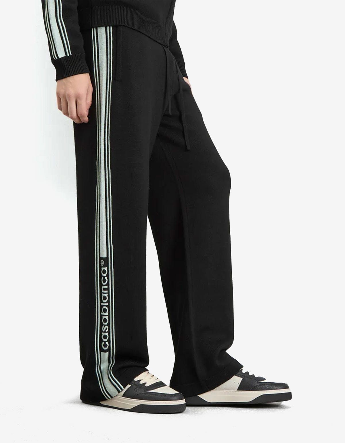 Casablanca Casablanca Black Merino Wool Track Pants Size US 34 / EU 50 - 3 Thumbnail