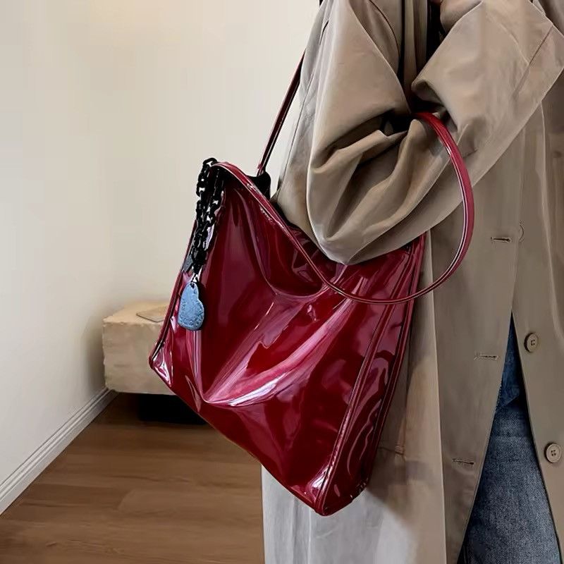 Other Casual Shopping Designer Tote Red Shoulder Bag Size ONE SIZE - 3 Thumbnail