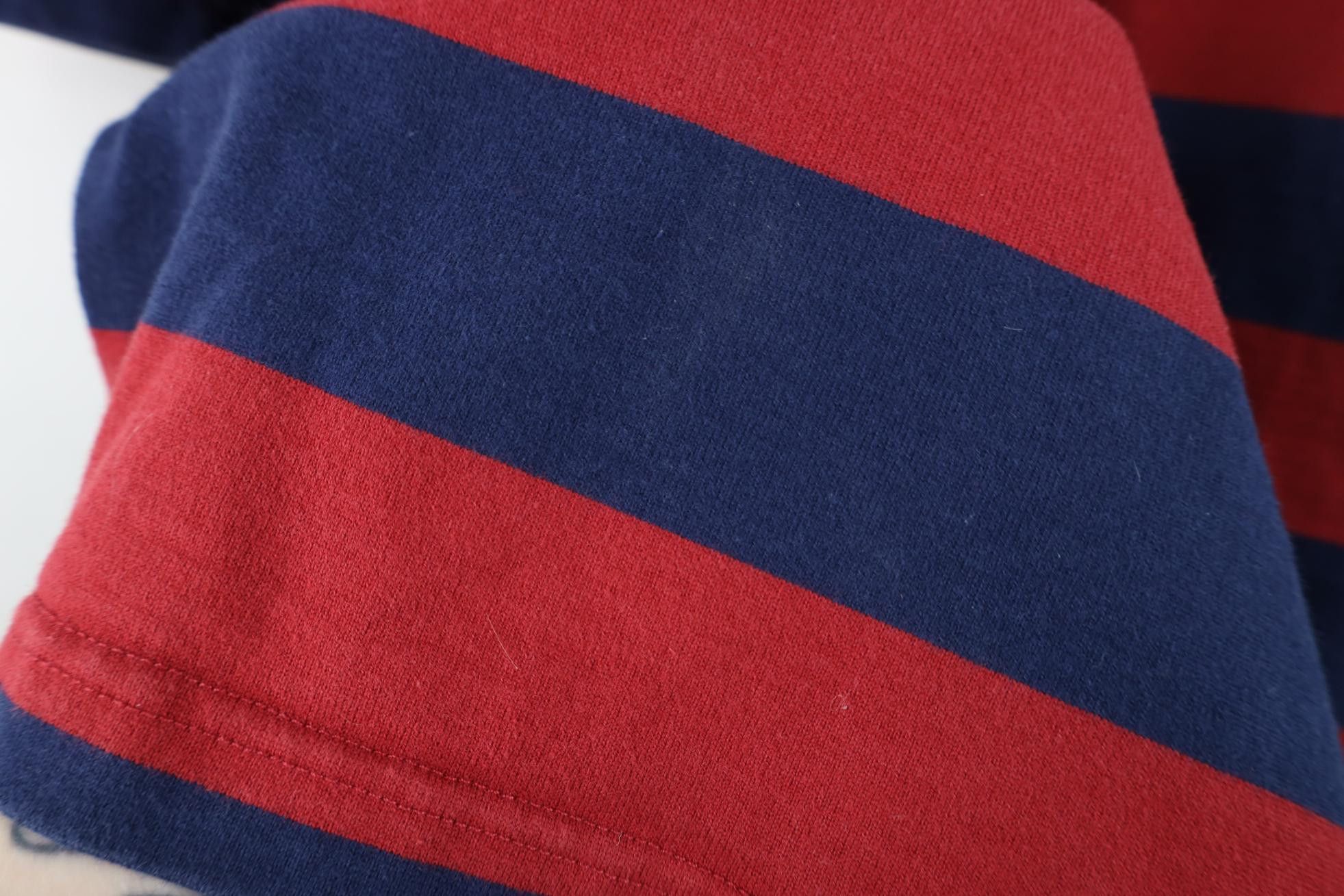 Eddie Bauer Vintage 90s Y2K Eddie Bauer Heavy Striped Rugby Polo Shirt Size US L / EU 52-54 / 3 - 6 Thumbnail