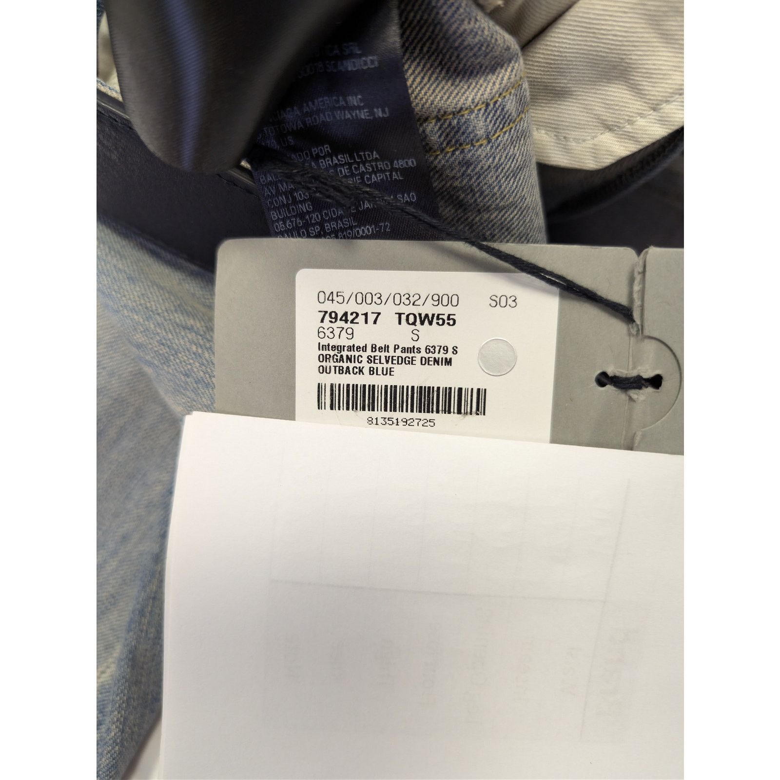 Balenciaga o1rshd1 Organic Selvedge Denim Integrated Belt Pants Size US 30 / EU 46 - 22 Thumbnail