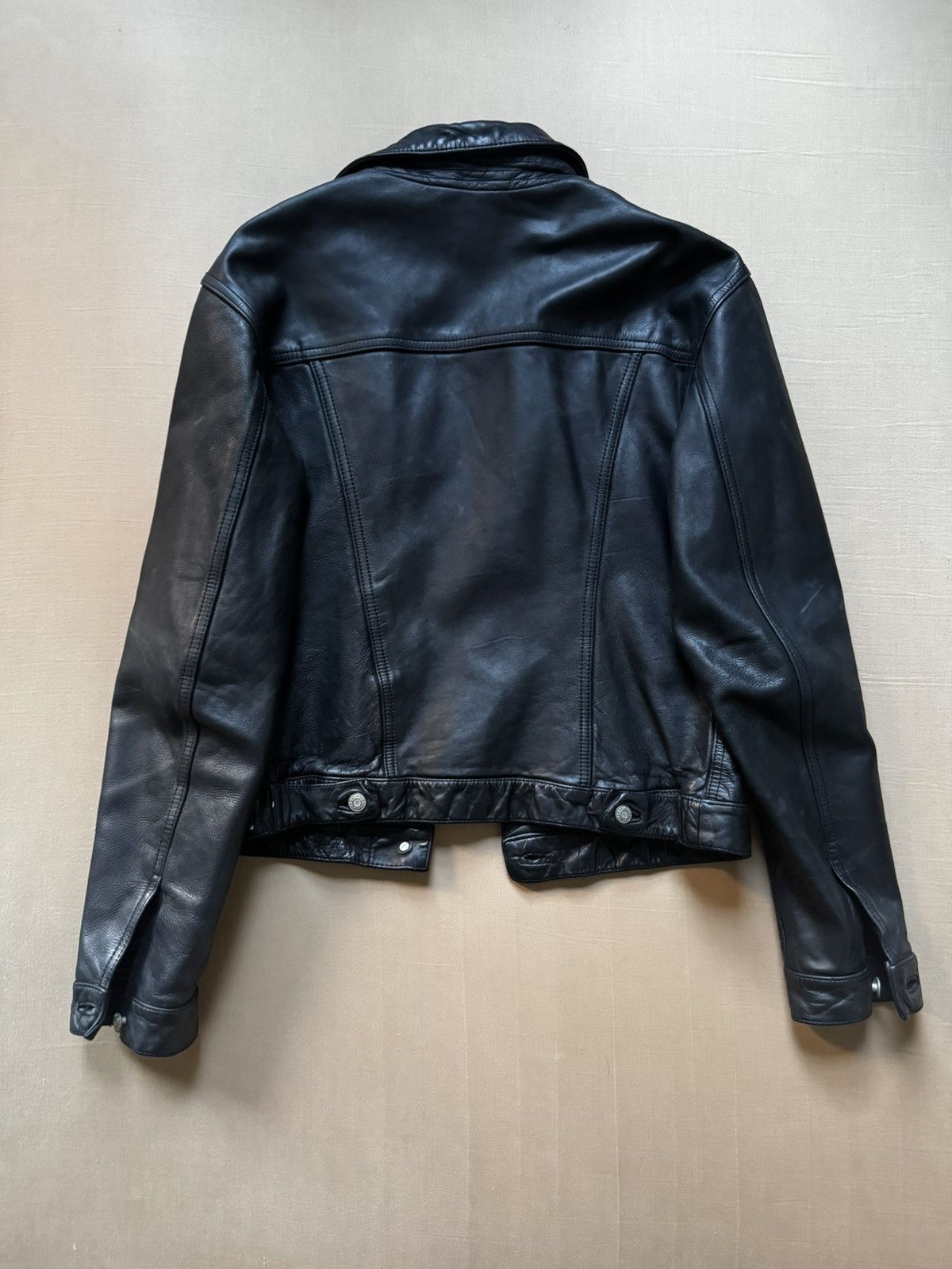 Gap Vintage Gap leather trucker jacket Size US S / EU 44-46 / 1 - 5 Thumbnail