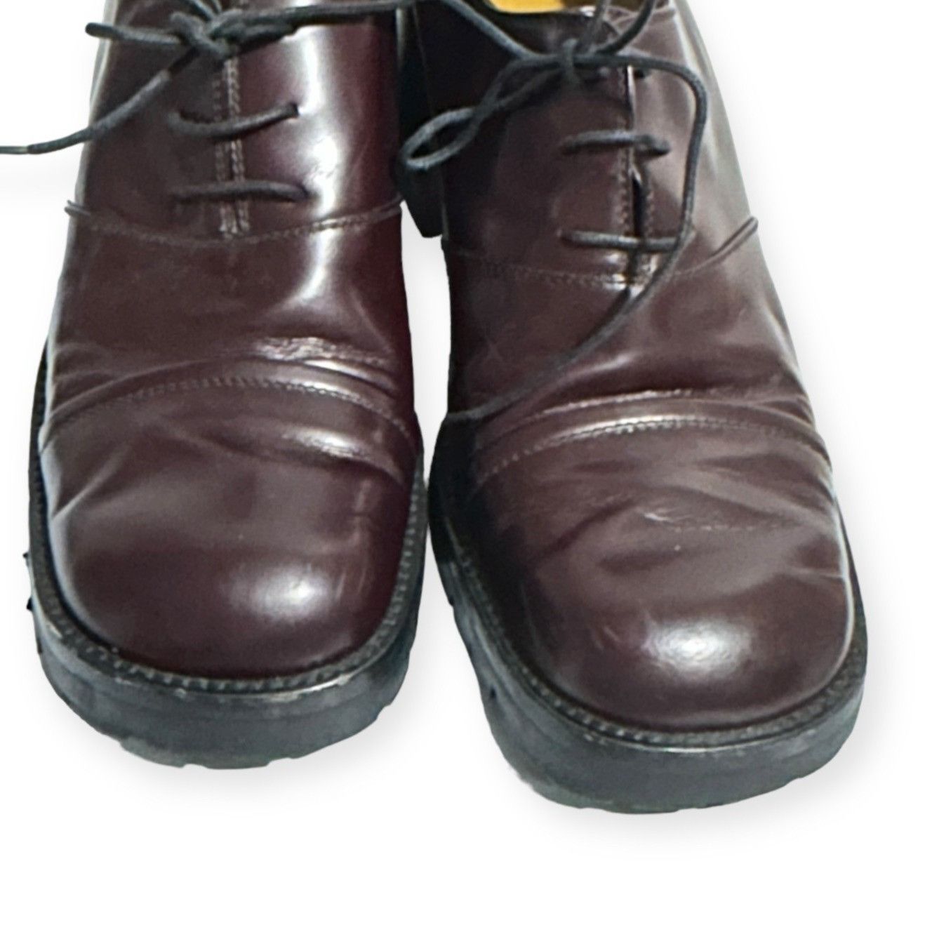 Sergio Rossi Sergio Rossi Women's Chunky Heel Lace Up Shoes, Size 38EU, Y Size US 8 / IT 38 - 10 Thumbnail