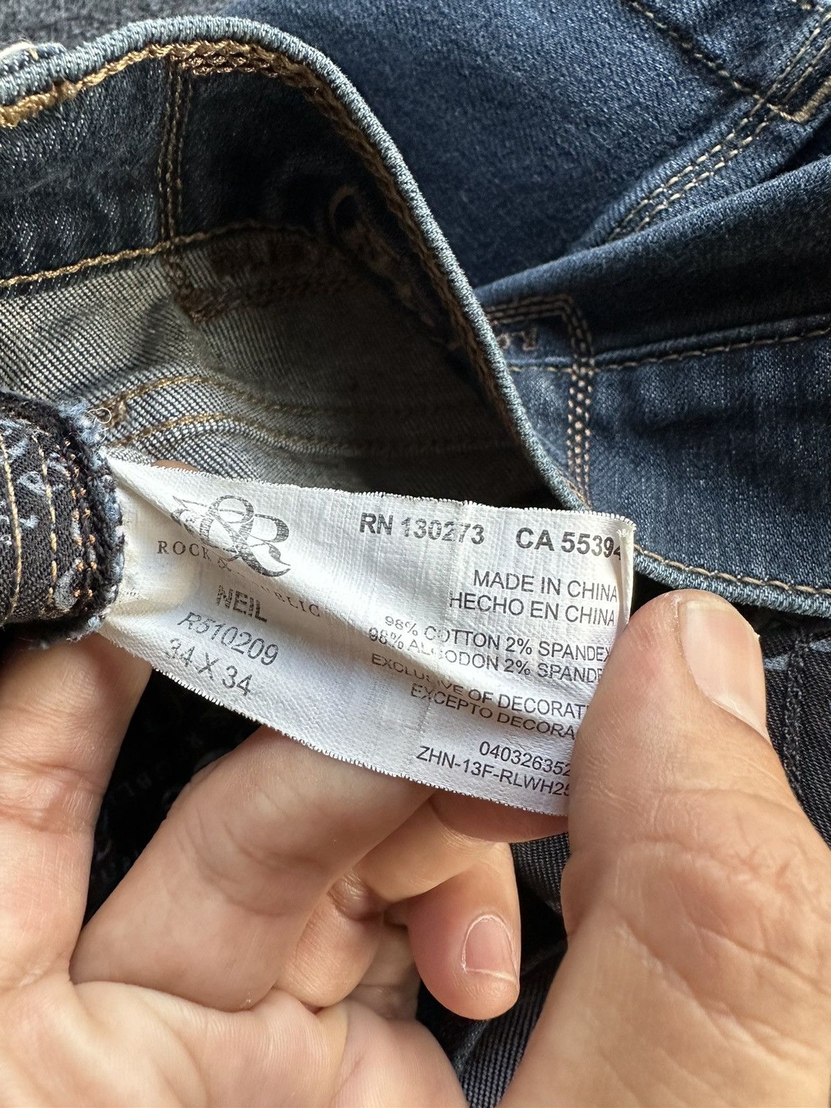 Japanese Brand × Rock & Republic Rock & Republic Stretchable Washed Denim D478 Size US 32 / EU 48 - 17 Thumbnail