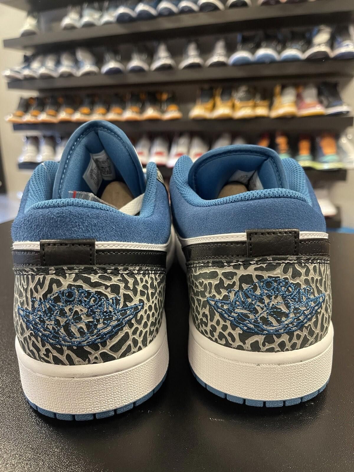 Nike Size 12.5 - Nike Air Jordan 1 Low “True Blue” White Cement Size US 12.5 / EU 45-46 - 4 Thumbnail