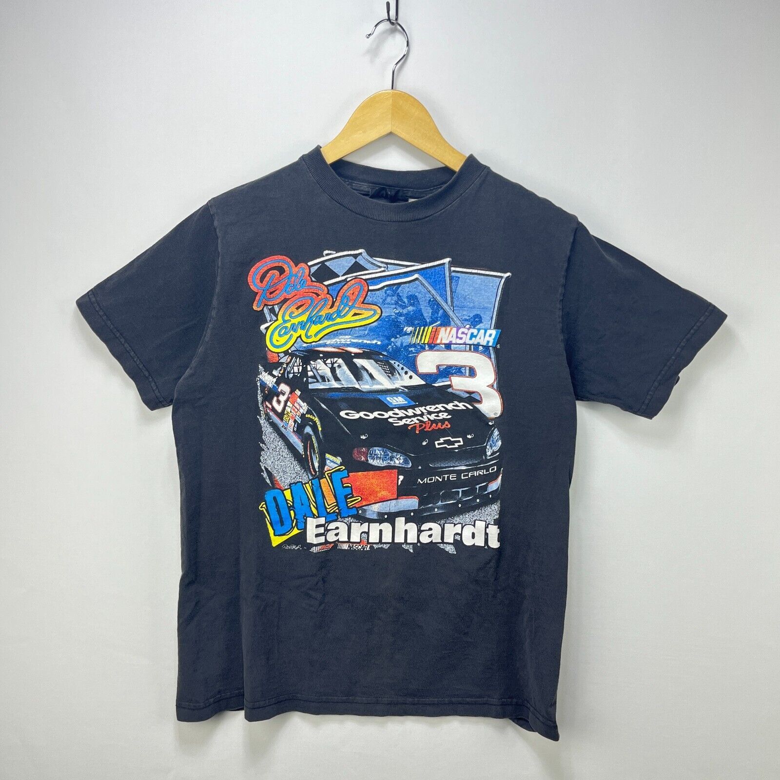 NASCAR × Vintage Vintage NASCAR Dale Earnhart Racing Shirt Medium Faded Black Size US M / EU 48-50 / 2 - 1 Thumbnail