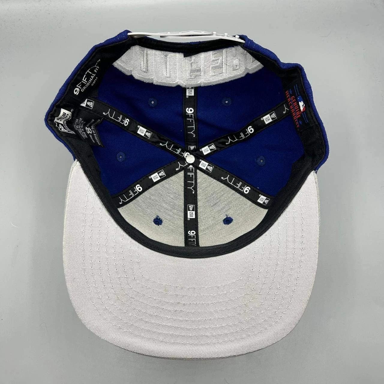 New Era Los Angeles LA Dodgers Hat Men Blue Gray Snap Back Cap Size ONE SIZE - 4 Thumbnail