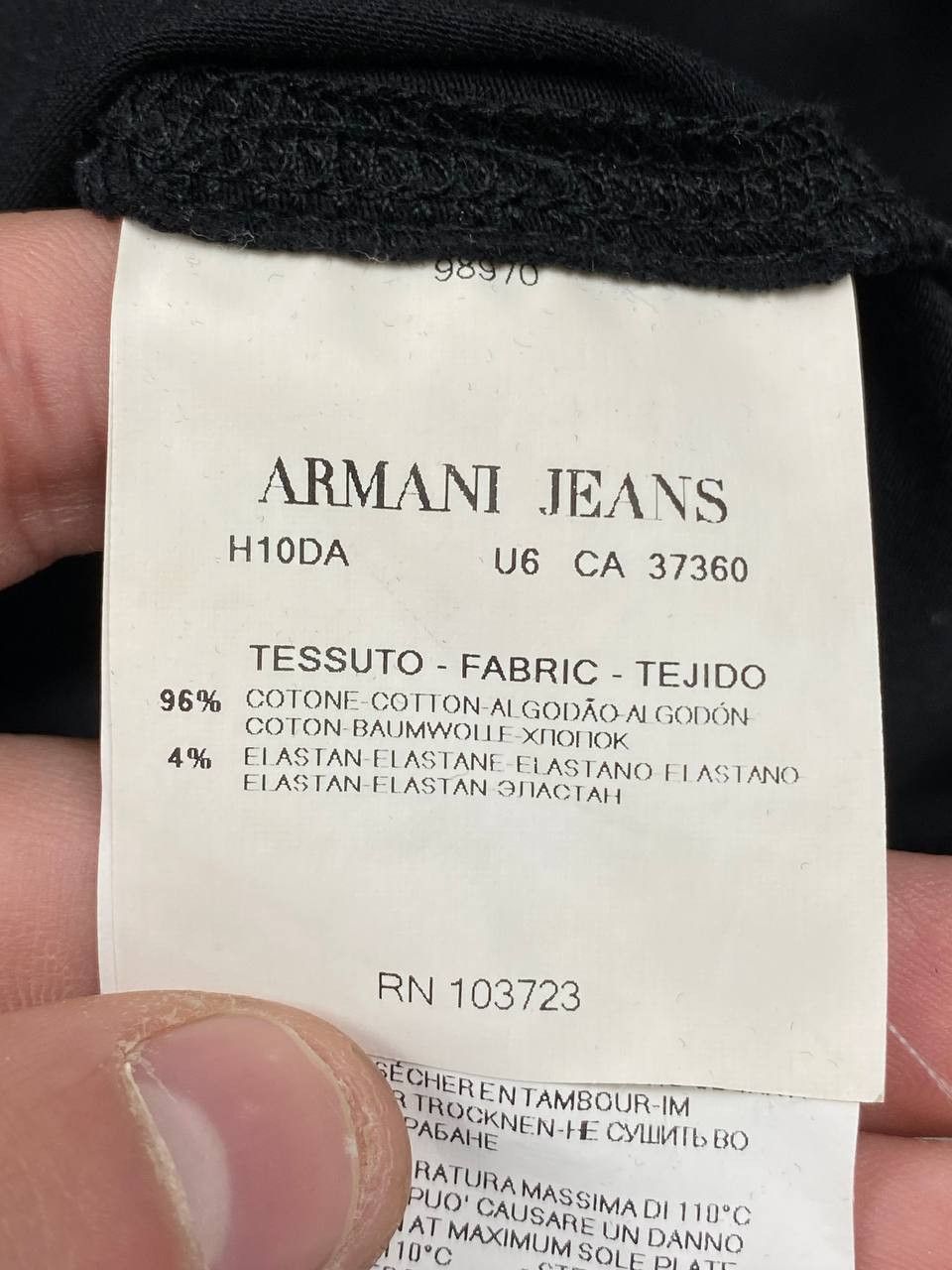 Armani Armani Jeans T Shirt Big Logo Size US XXL / EU 58 / 5 - 5 Thumbnail