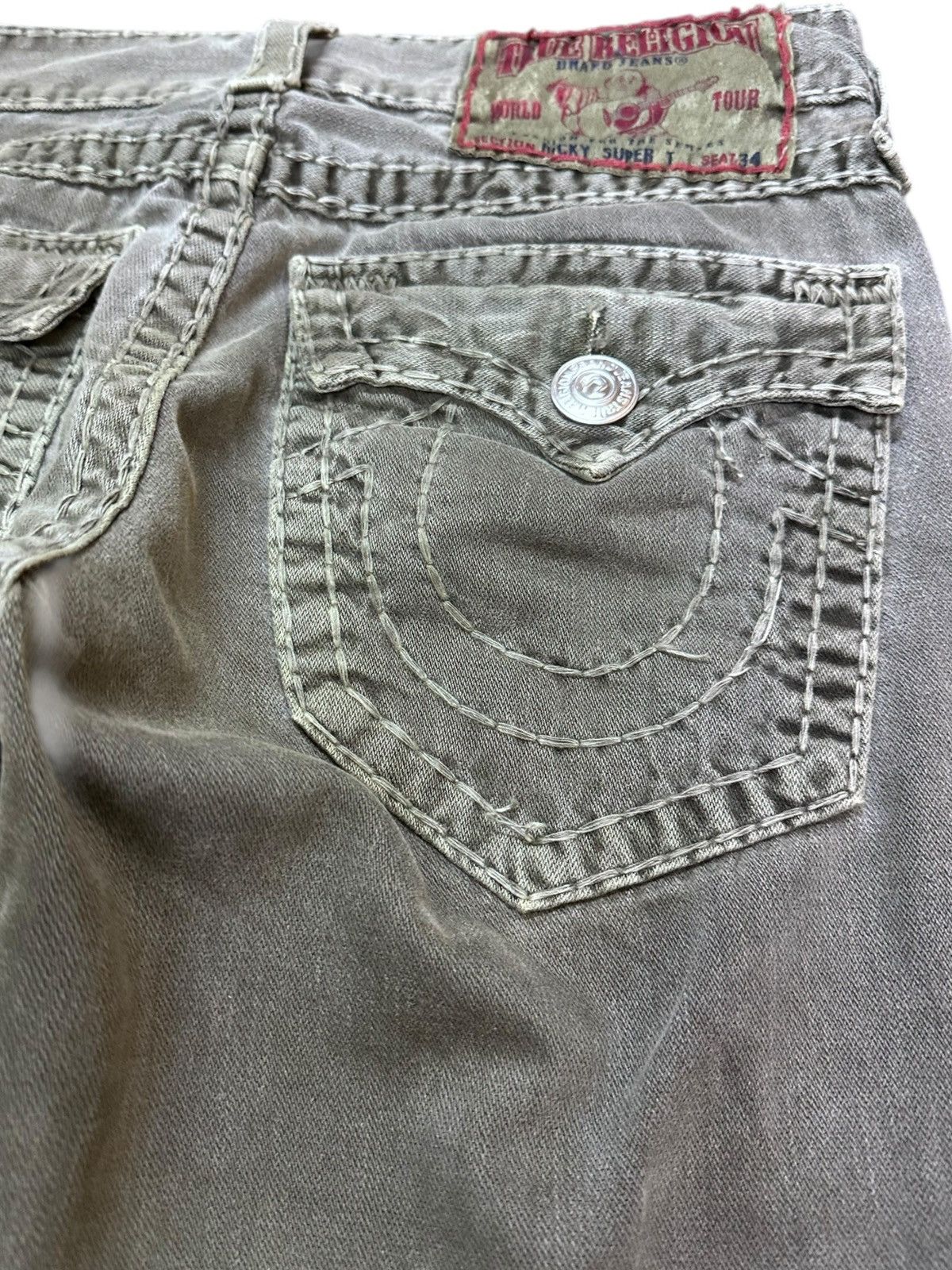 Supreme × True Religion Vintage True Religion Ricky Super T Grunge StraightLeg Denim Size US 31 - 7 Thumbnail