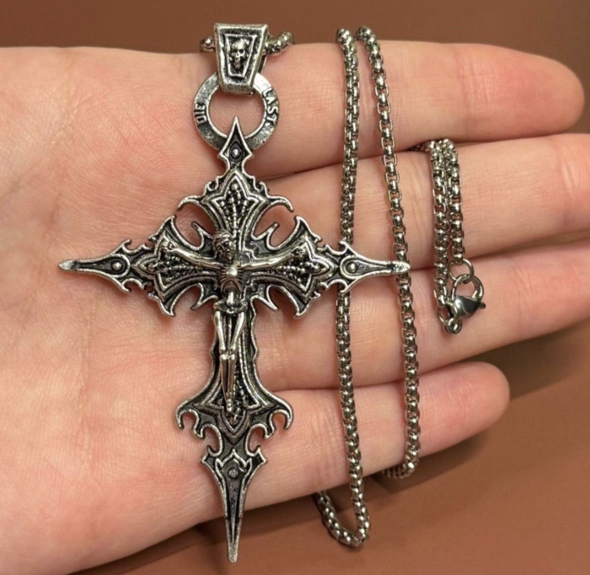 Affliction Grunge Cross Necklace Size ONE SIZE - 3 Thumbnail