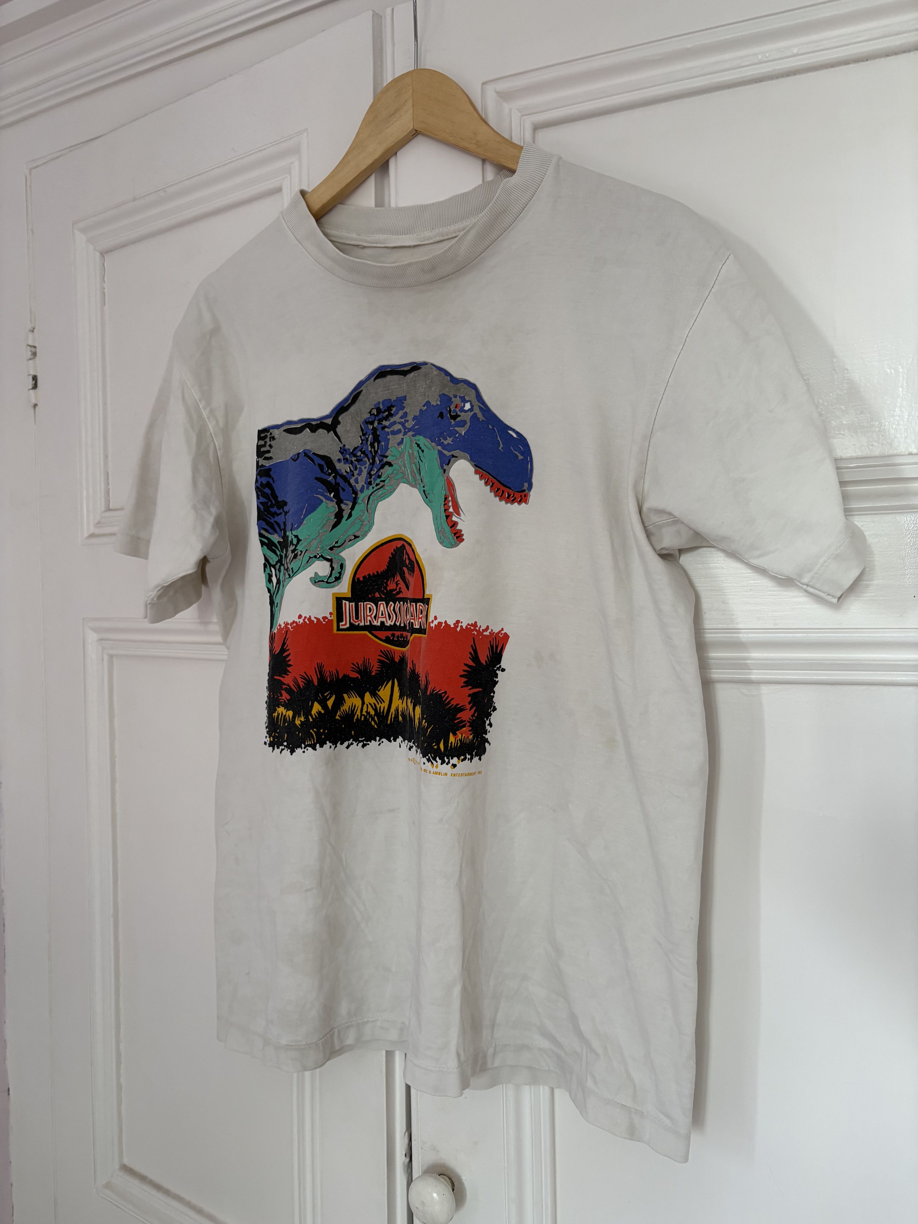 Anvil Vintage Jurassic Park 90s universal studio single stitch tee Size US L / EU 52-54 / 3 - 2 Thumbnail