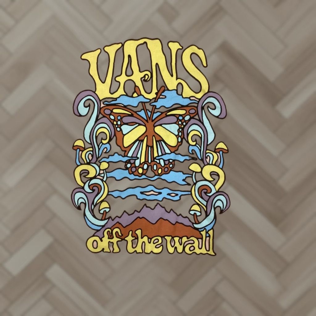 Vans VANS Shirts Womens XS Peach Off The Wall T Shirt Psychedelic Trippie Shrooms 7855 Size XS / US 0-2 / IT 36-38 - 1 Thumbnail